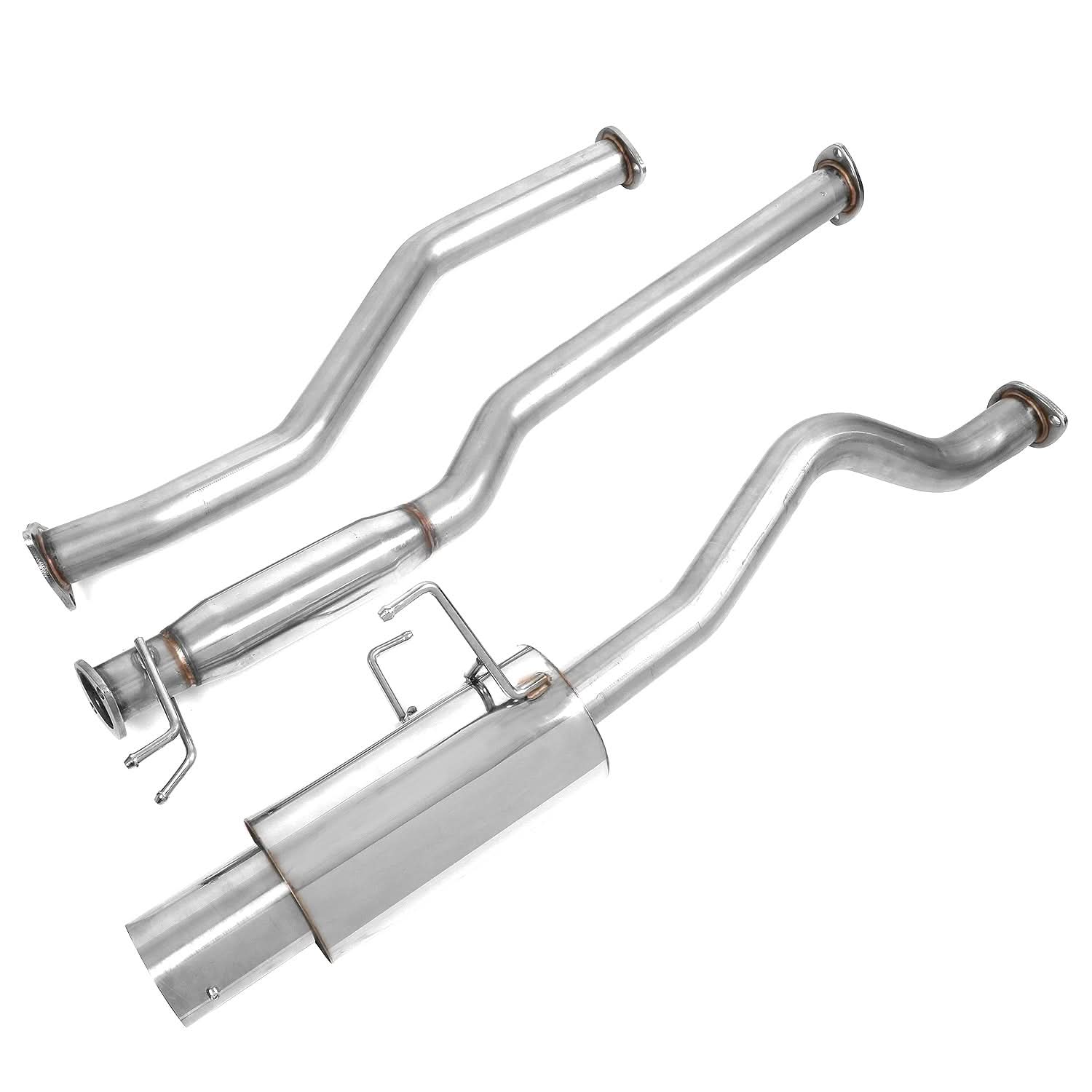 01-05 Honda Civic EX Catback Exhaust Single Tip Stainless Steel - Image 8
