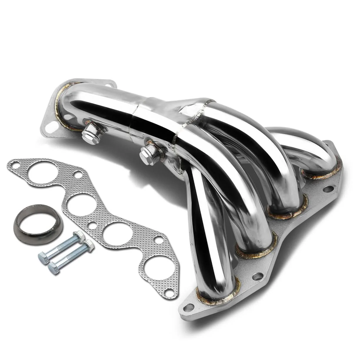 01-05 Honda Civic Header Stainless Steel - Image 2