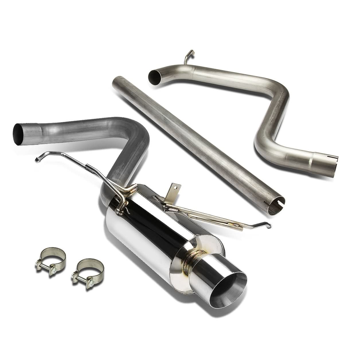 01-06 Chrysler PT Cruiser Single Rolled Tip Catback Exhaust Stainless Steel - Image 2
