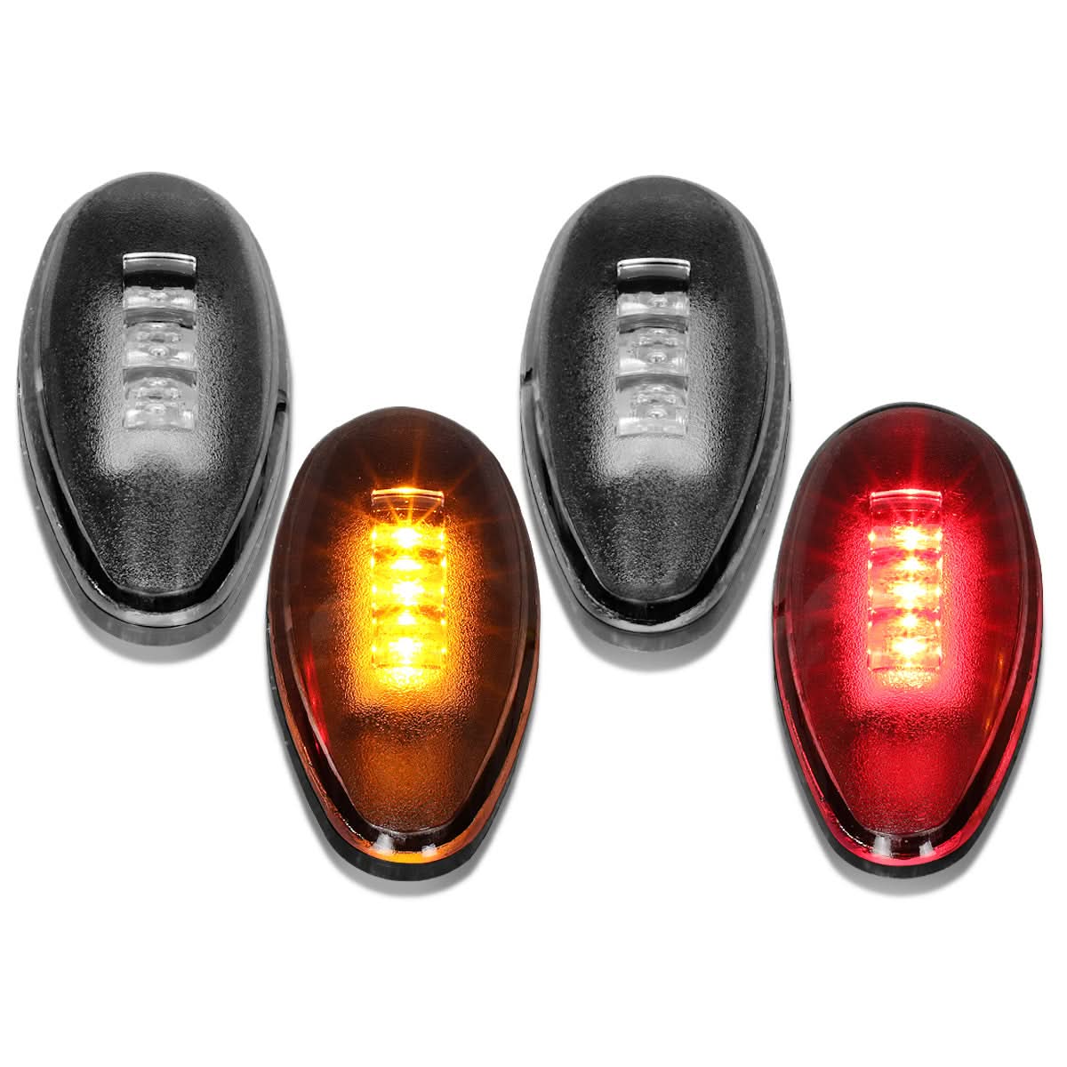 01-14 Chevrolet Silverado Sierra 2500HD 3500HD Dually Fender Lights 4PC - Image 2