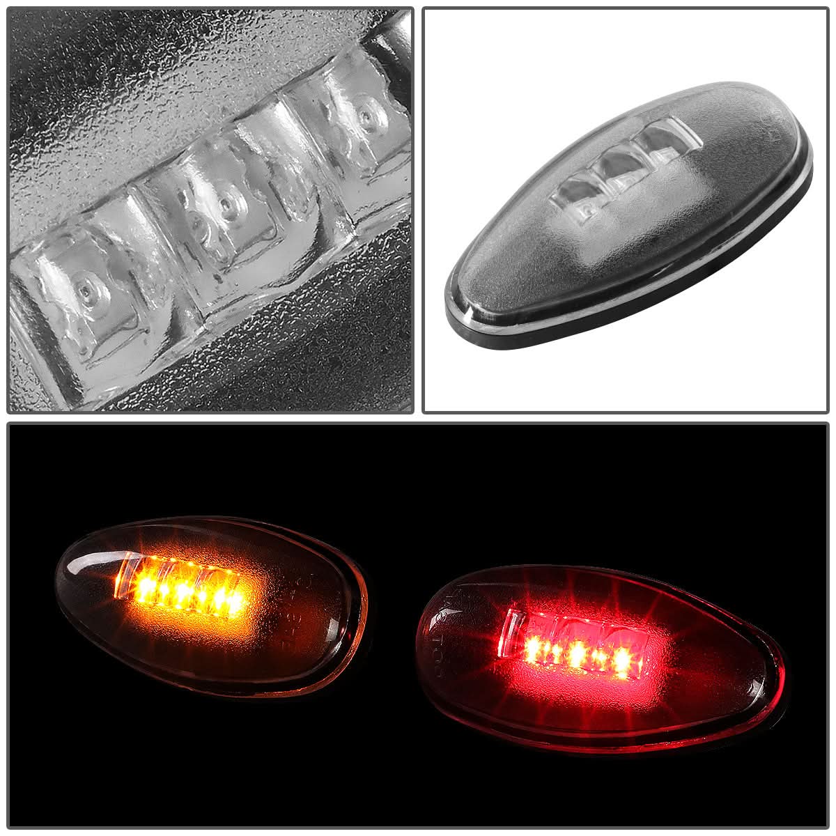 01-14 Chevrolet Silverado Sierra 2500HD 3500HD Dually Fender Lights 4PC - Image 5