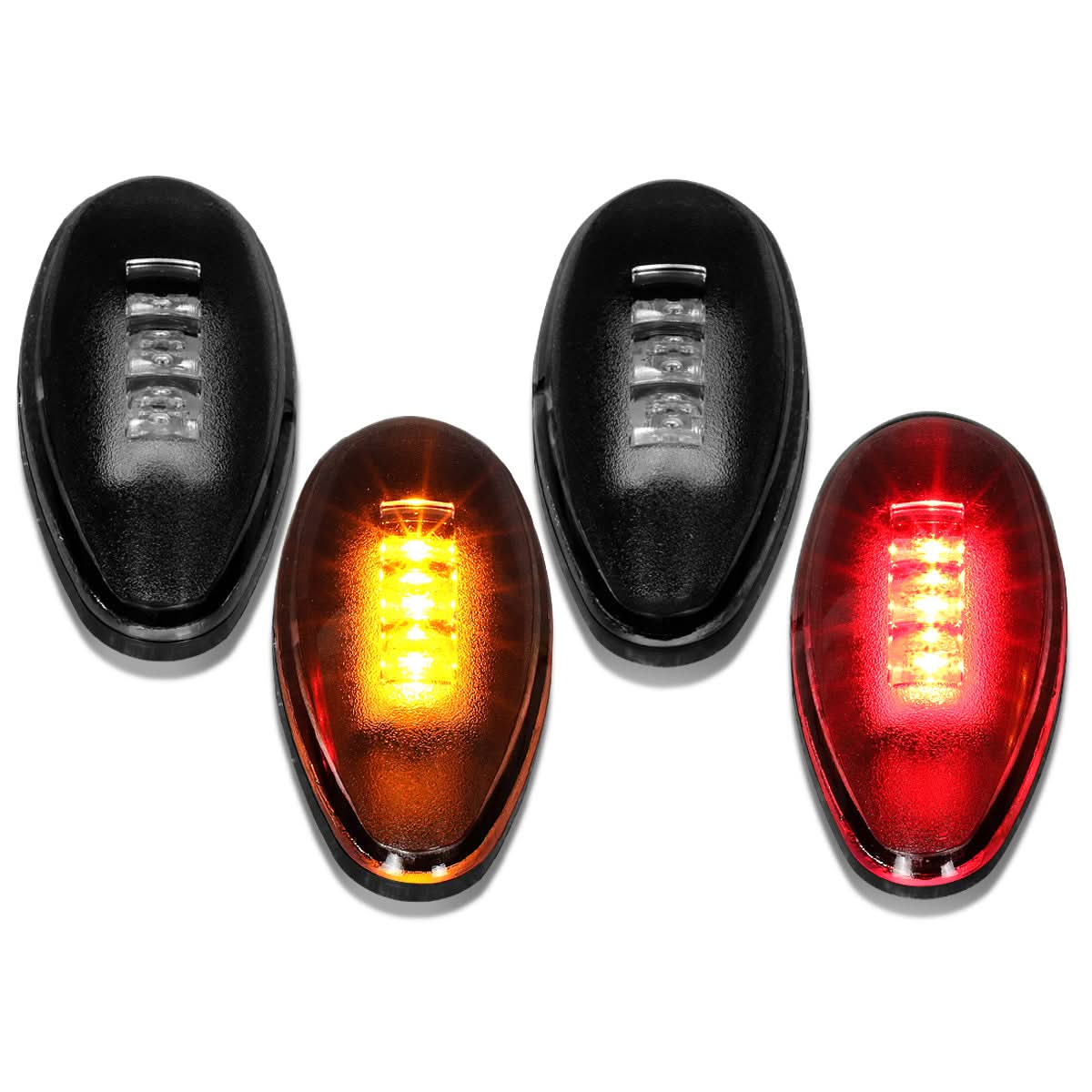 01-14 Chevy GMC Silverado Sierra 2500HD 3500HD Dually Fender Lights 4PC - Image 2