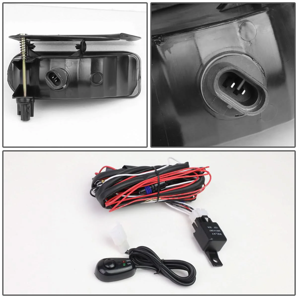 02-06 Cadillac Escalade Smoke Fog Lights with Switch 899 Bulb - Image 6