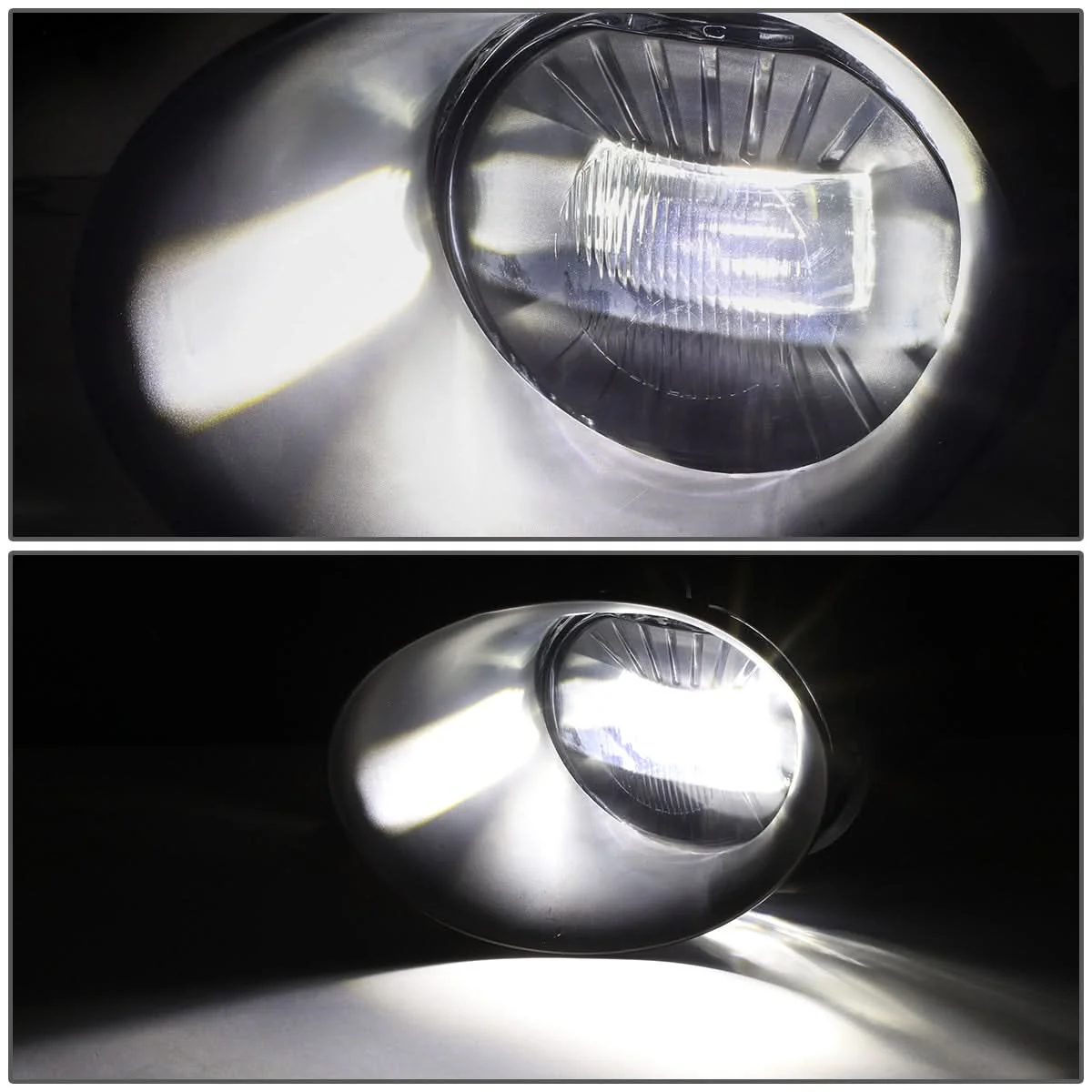02-09 Dodge Ram Fog Lights Kit with Switch & Bezel Chrome/Clear - Image 4