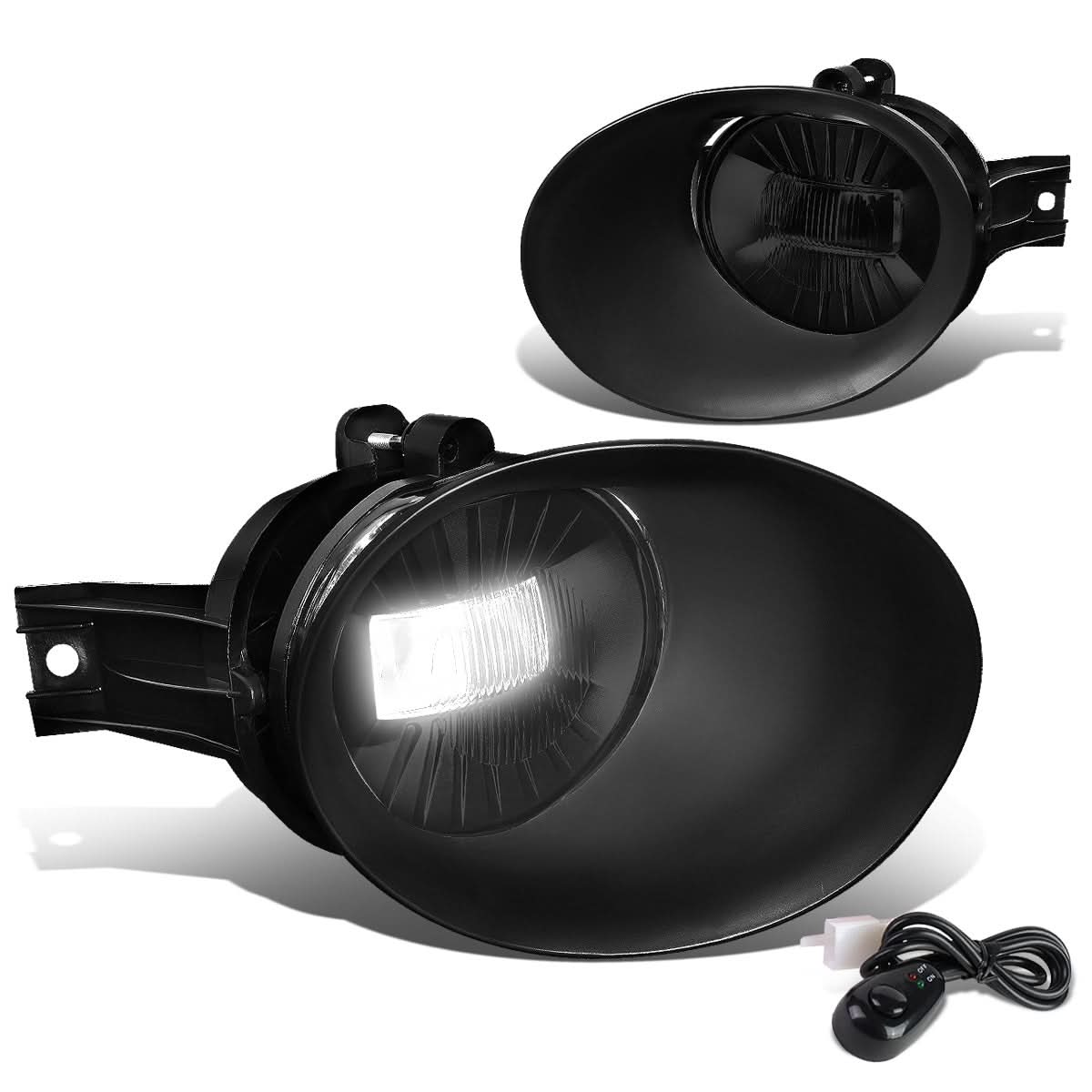 02-09 Dodge Ram Fog Lights w/ Switch & Bezel - Smoke - Image 2