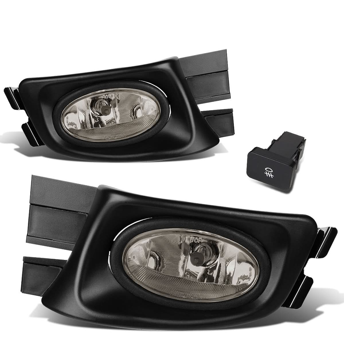 03-05 Honda Accord 4-Door Fog Lights w/ Switch H11 Bulb Smoke - Image 3