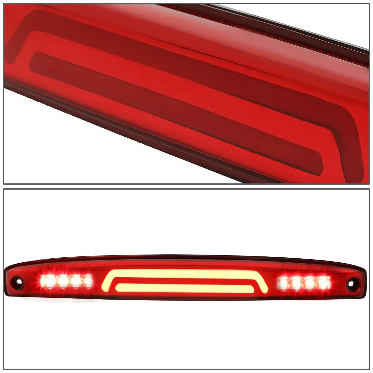 03-06 Dodge Ram 2500 3500 3D LED Tailgate Brake Light Red - Image 3