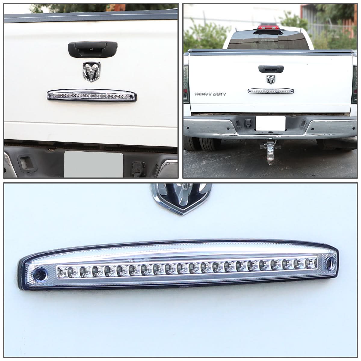 03-06 Dodge Ram 2500 3500 LED Sequential Tailgate Brake Light Chrome - Image 7