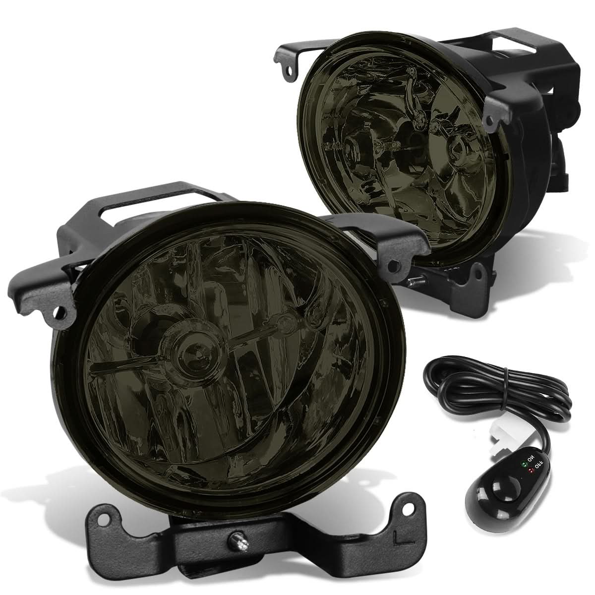03-06 Hyundai Accent Smoke Fog Lights with Switch - 881 Bulb - Image 2