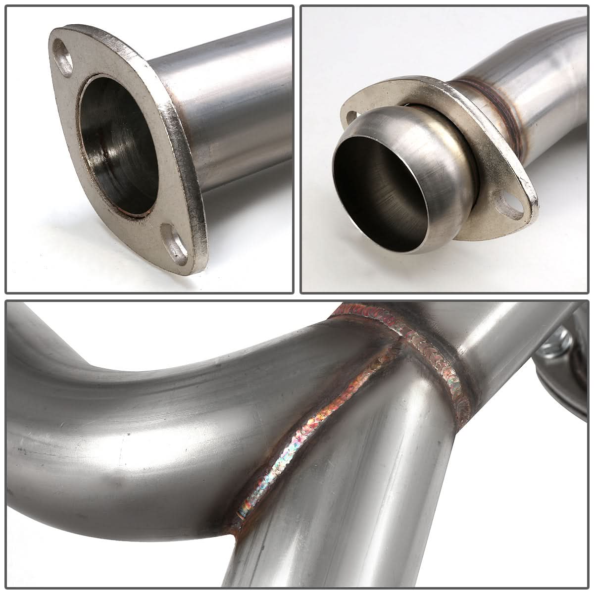 03-06 Hyundai Tiburon V6 Dual Tip Catback Exhaust - Stainless Steel - Image 6