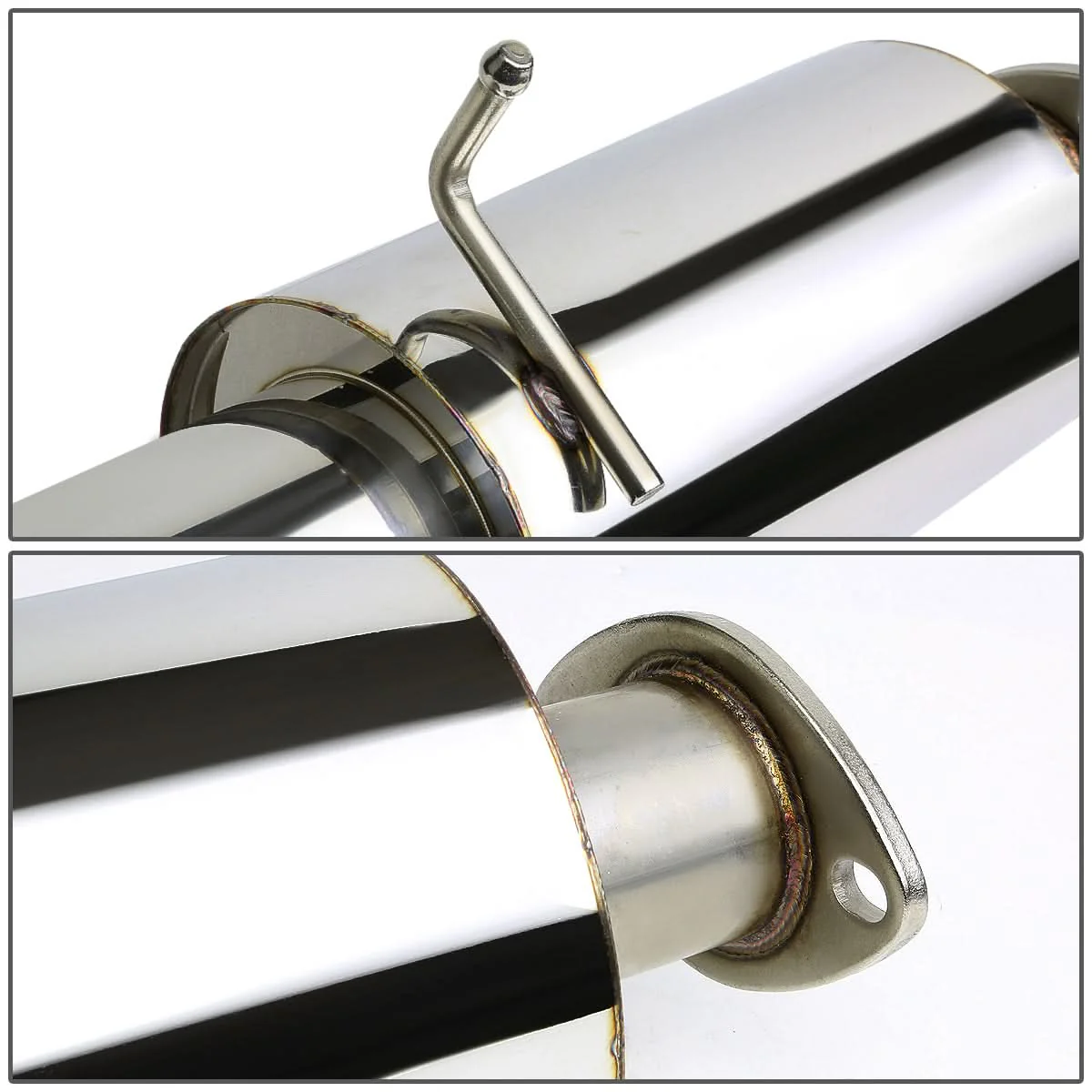 03-08 Hyundai Tiburon 2.0L Catback Exhaust Single Tip Stainless Steel - Image 5