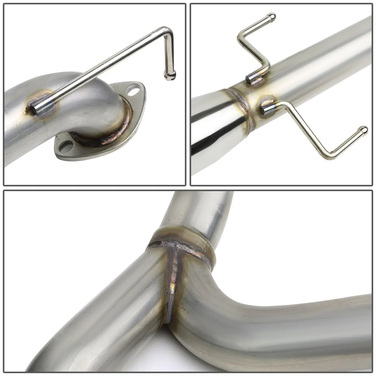 03-08 Hyundai Tiburon 2.0L Catback Exhaust Single Tip Stainless Steel - Image 6