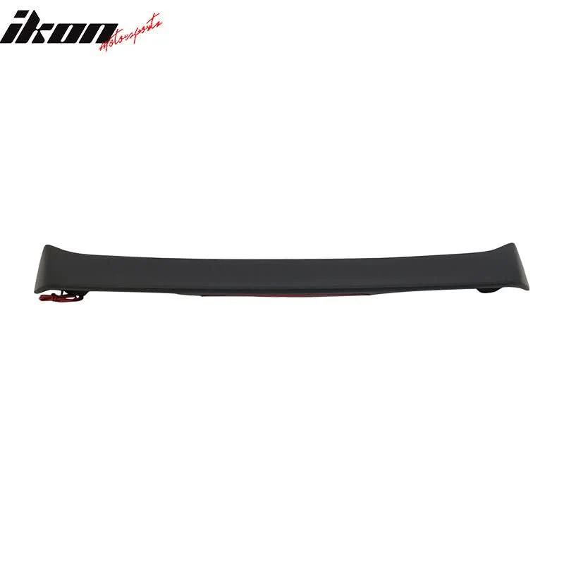 03-08 Toyota Corolla OE Style Matte Black Rear Spoiler Wing LED Brake - Image 5