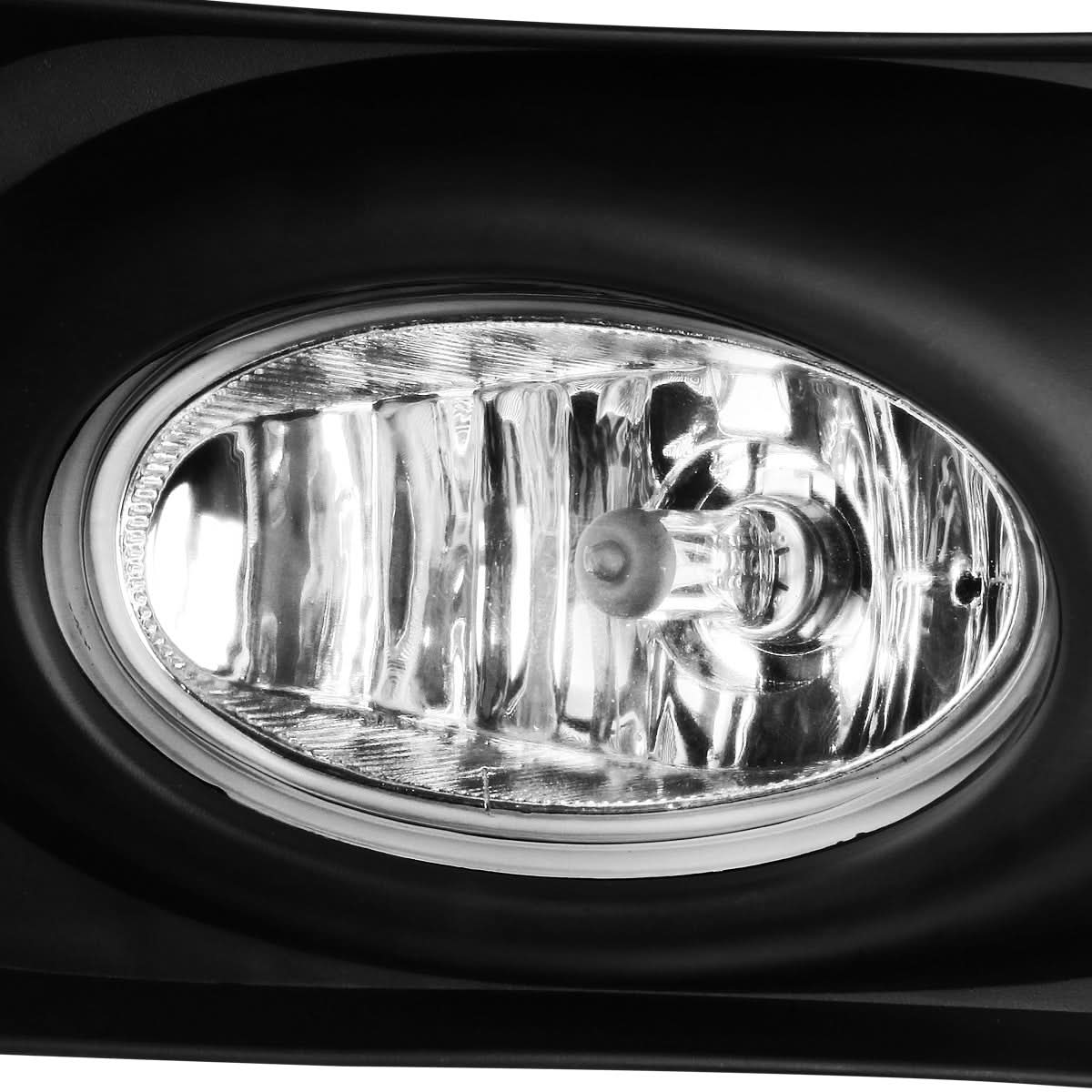 04-05 Acura TSX Fog Lights with Switch & Bezel Chrome Clear - Image 4