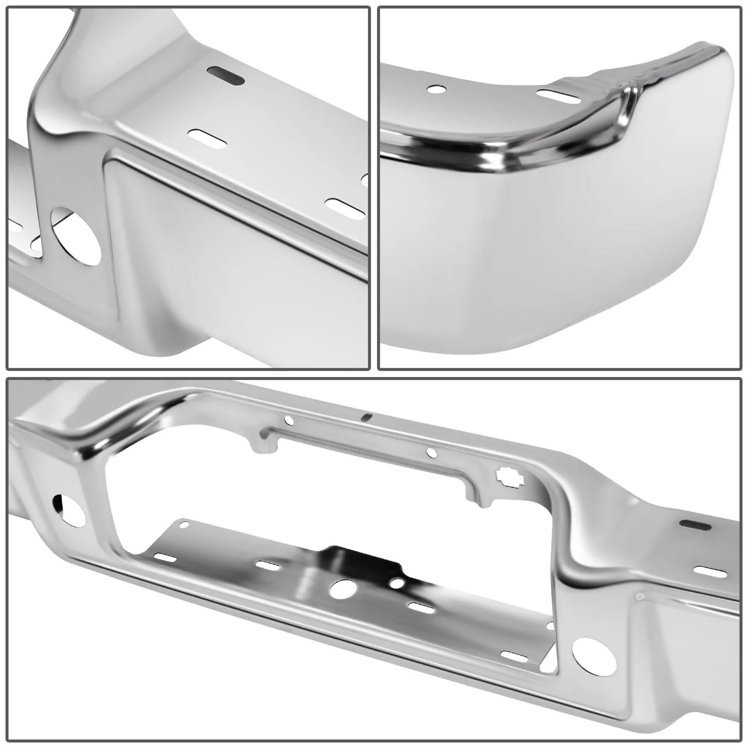 04-08 Ford F-150 / 06-08 Lincoln Mark LT Rear Bumper Chrome - Image 2