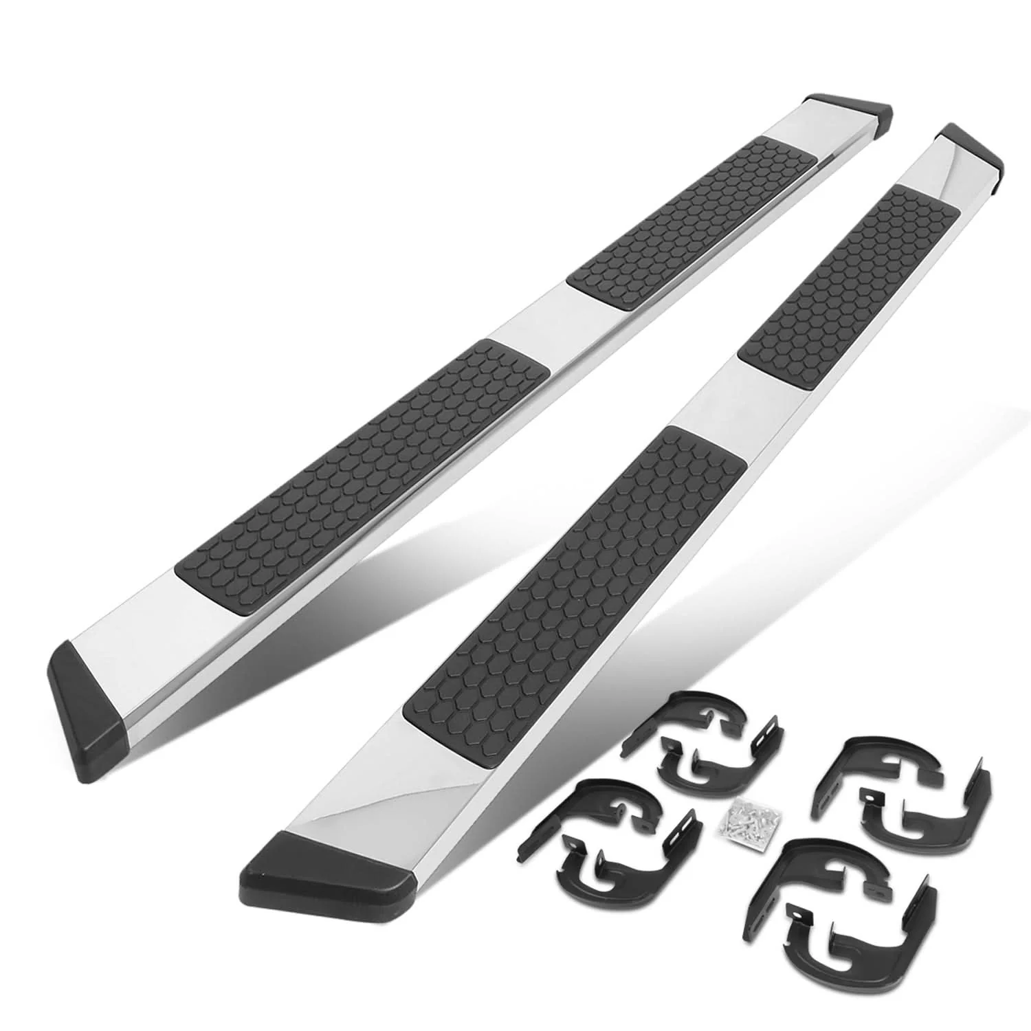 04-14 Ford F-150 Extended Cab 5.5" Honeycomb Nerf Bar Chrome Black - Image 3