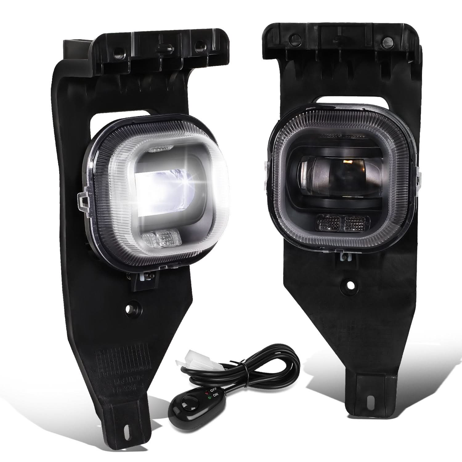 05-07 Ford F-250 F-350 F-450 F-550 Super Duty Projector LED Fog Lights - Image 2