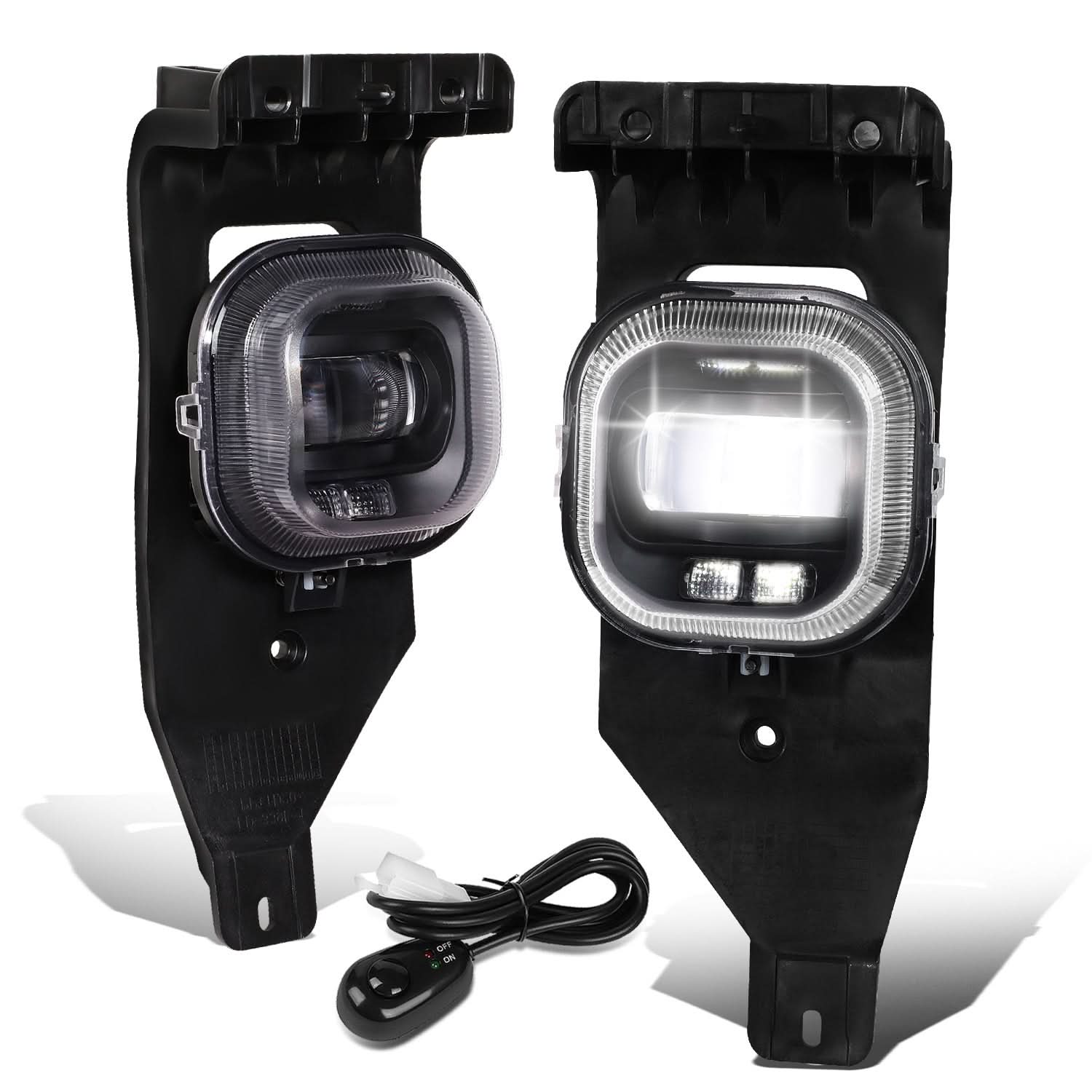 05-07 Ford F-250 F-350 F-450 F-550 Super Duty Projector LED Fog Lights - Image 3