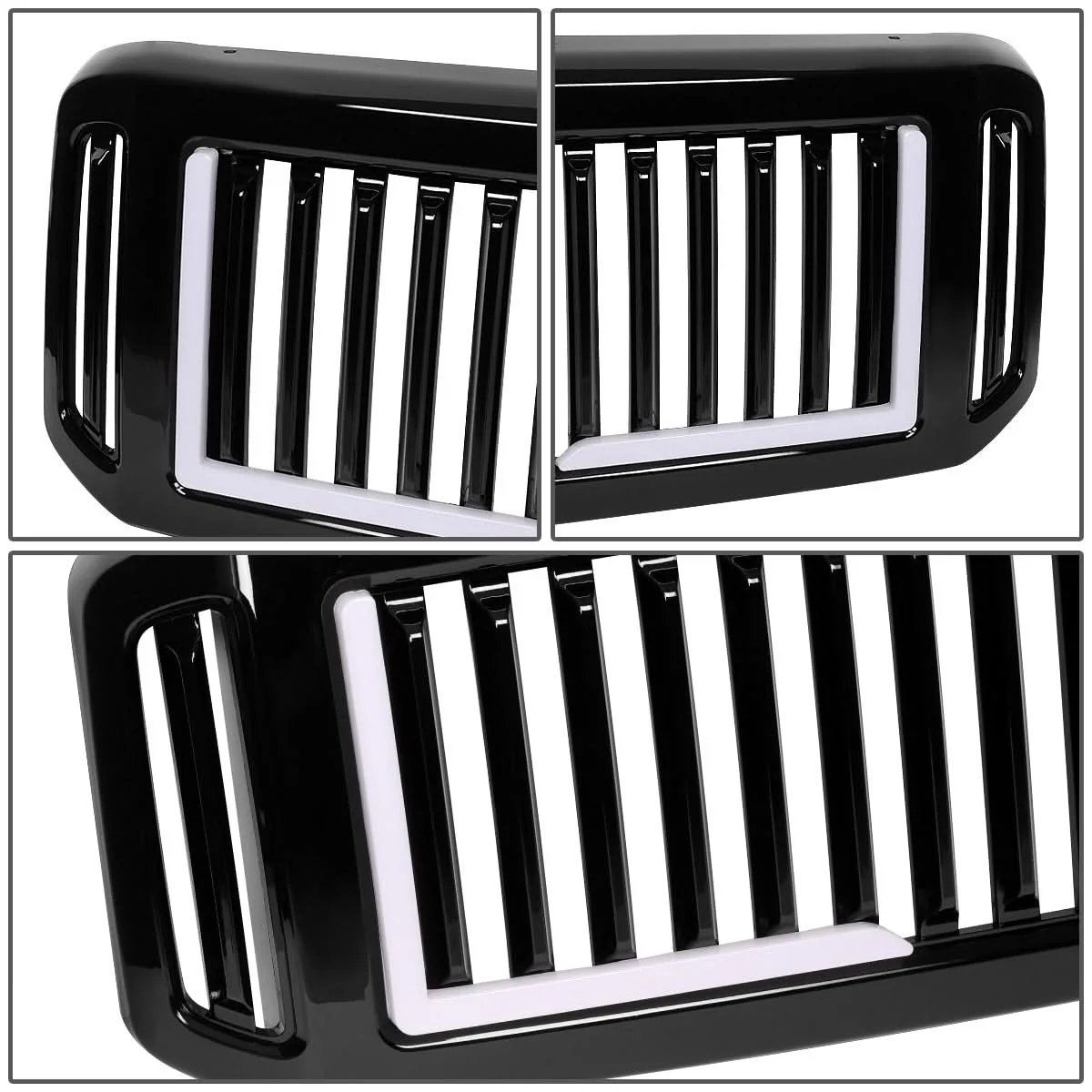 05-07 Ford F-250/F-350/F-450/F-550 Vertical Fence LED DRL Grille - Image 6