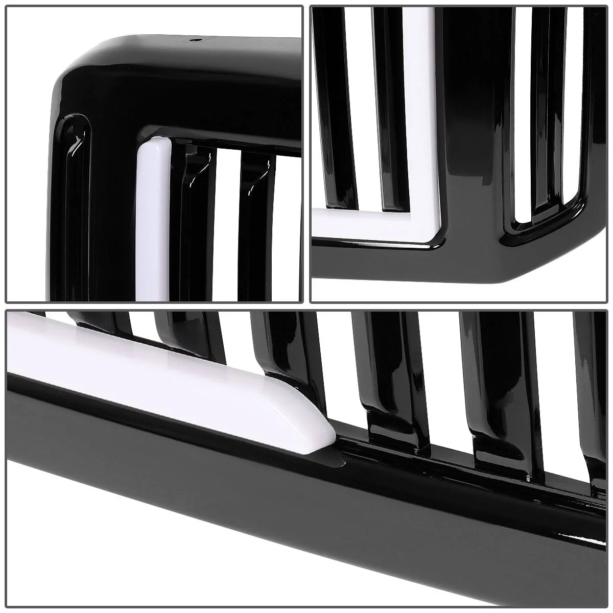 05-07 Ford F-250/F-350/F-450/F-550 Vertical Fence LED DRL Grille - Image 7