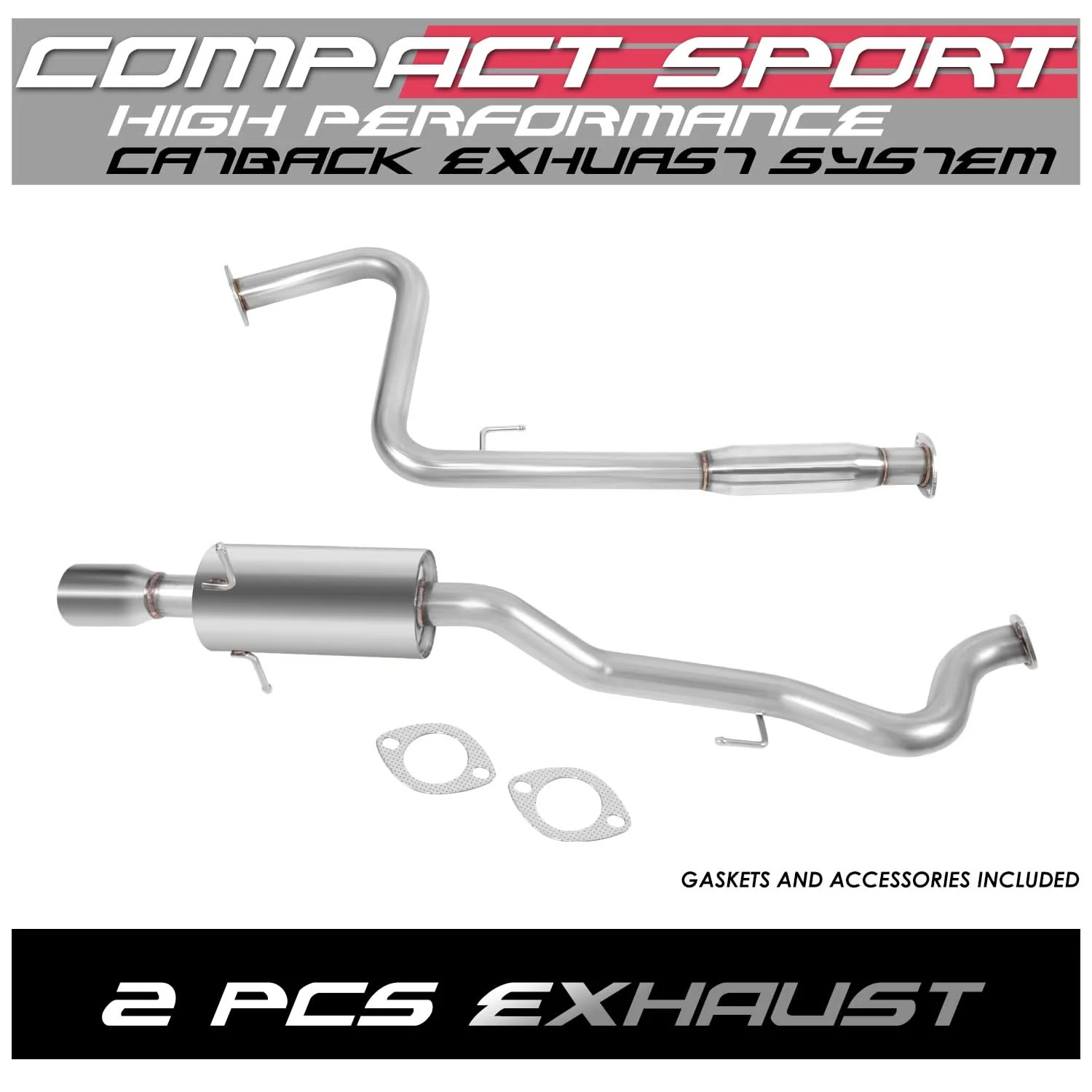 05-10 Chevrolet Cobalt / 07-10 Pontiac G5 Catback Exhaust - Stainless Steel - Image 4
