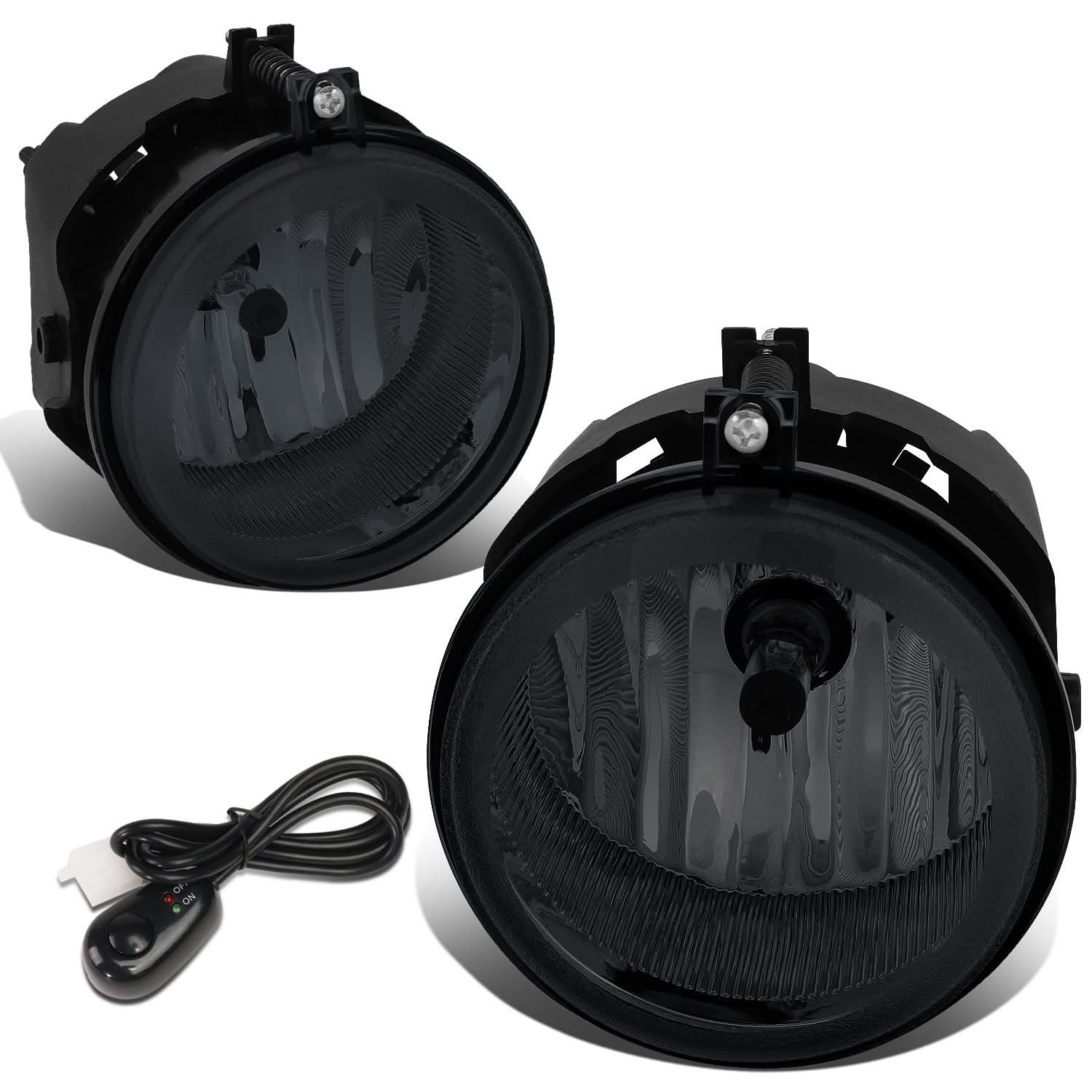 05-10 Dodge Multi-Model Fog Lights with Switch - Smoke - Image 3