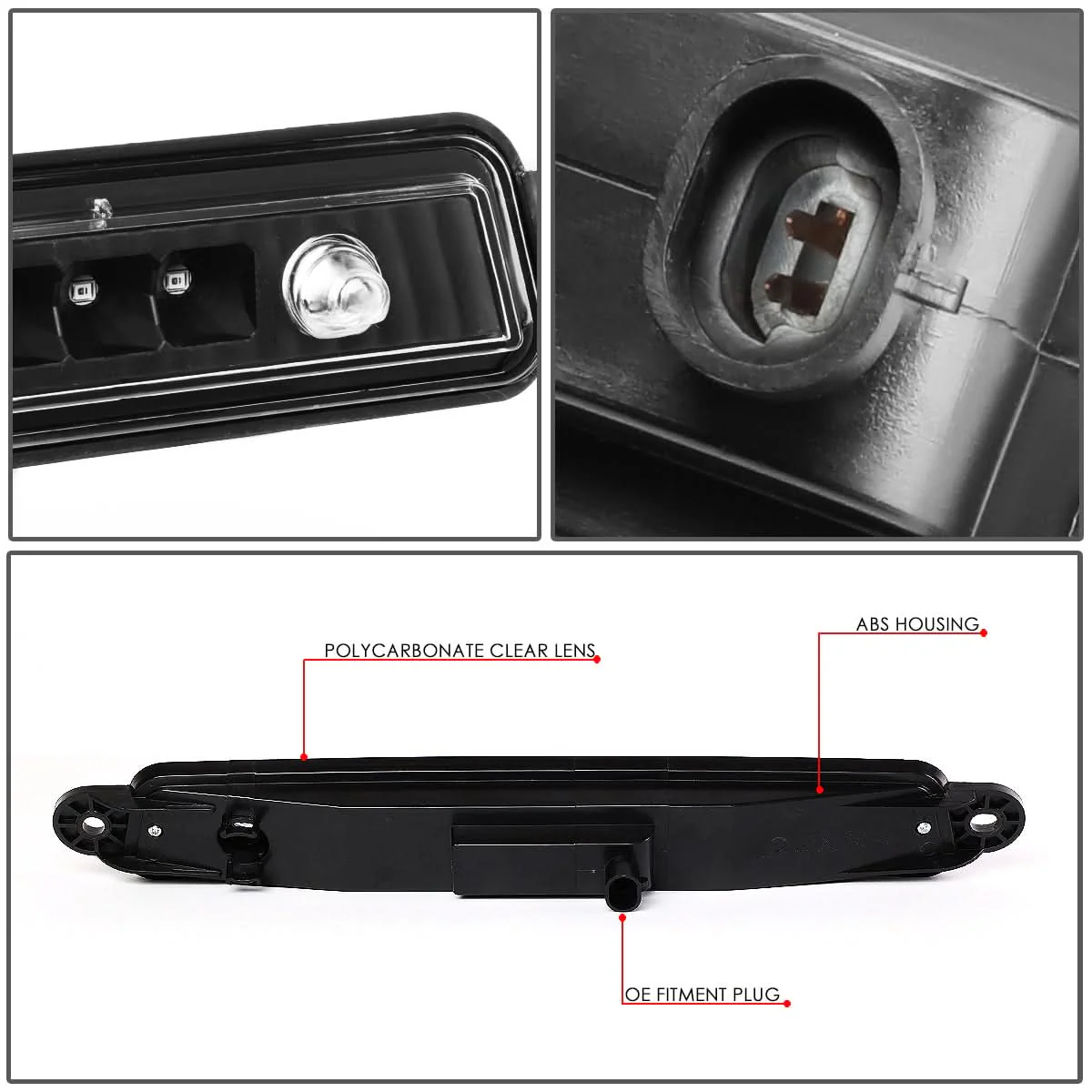 05-15 Nissan Armada LED 3rd Brake Light - Black - Image 4