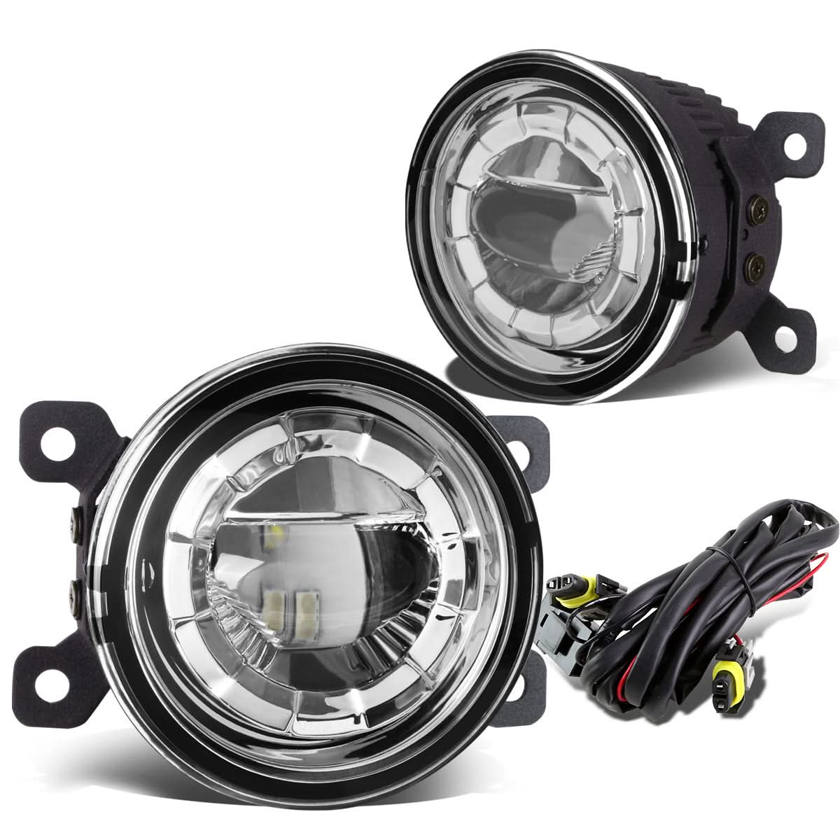 05-16 Multiple Models 3.5" Round LED Projector Fog Lights - Clear - Image 2