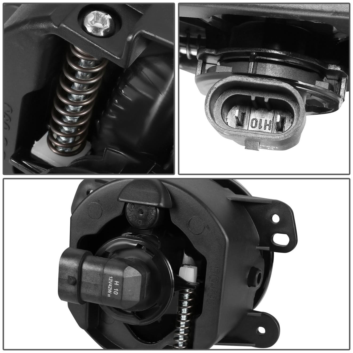 05-18 Chrysler Dodge Jeep Multi-Vehicle Clear Fog Lights H10 Bulb - Image 6