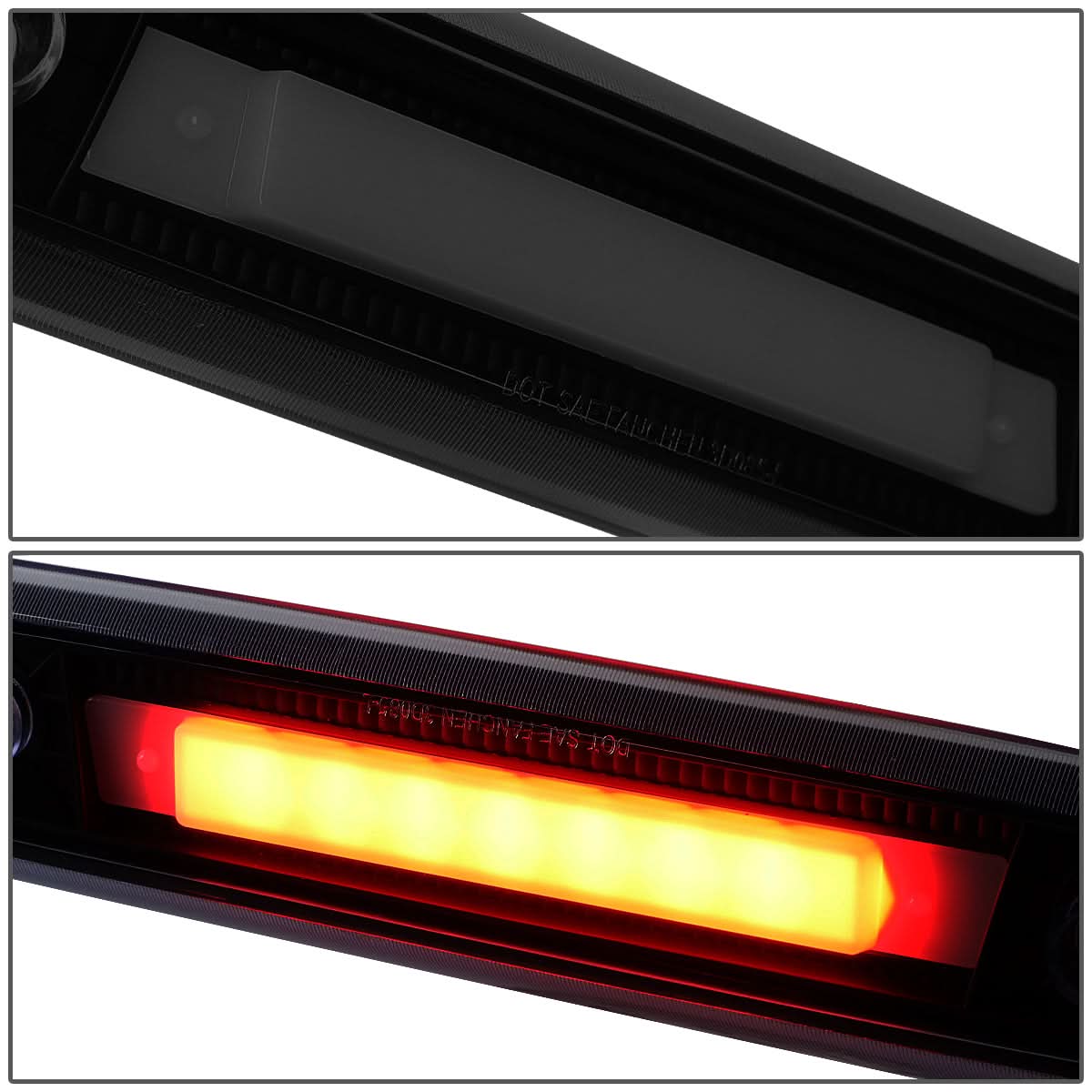 06-10 Jeep Commander 3D LED Third Brake Light - Black Smoke - Image 3
