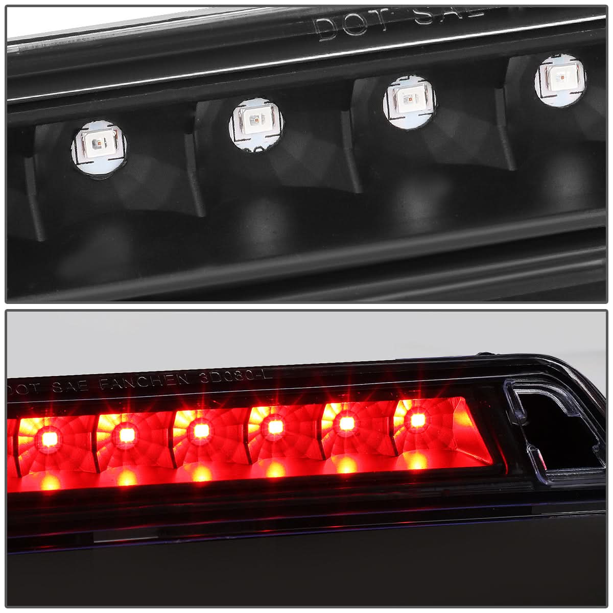 06-14 Honda Ridgeline LED 3rd Brake Light - Black - Image 3