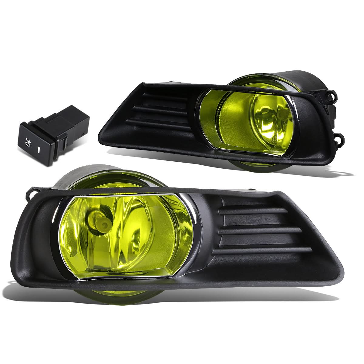 07-09 Toyota Camry Fog Lights w/ Switch H11 Bulb Amber - Image 2