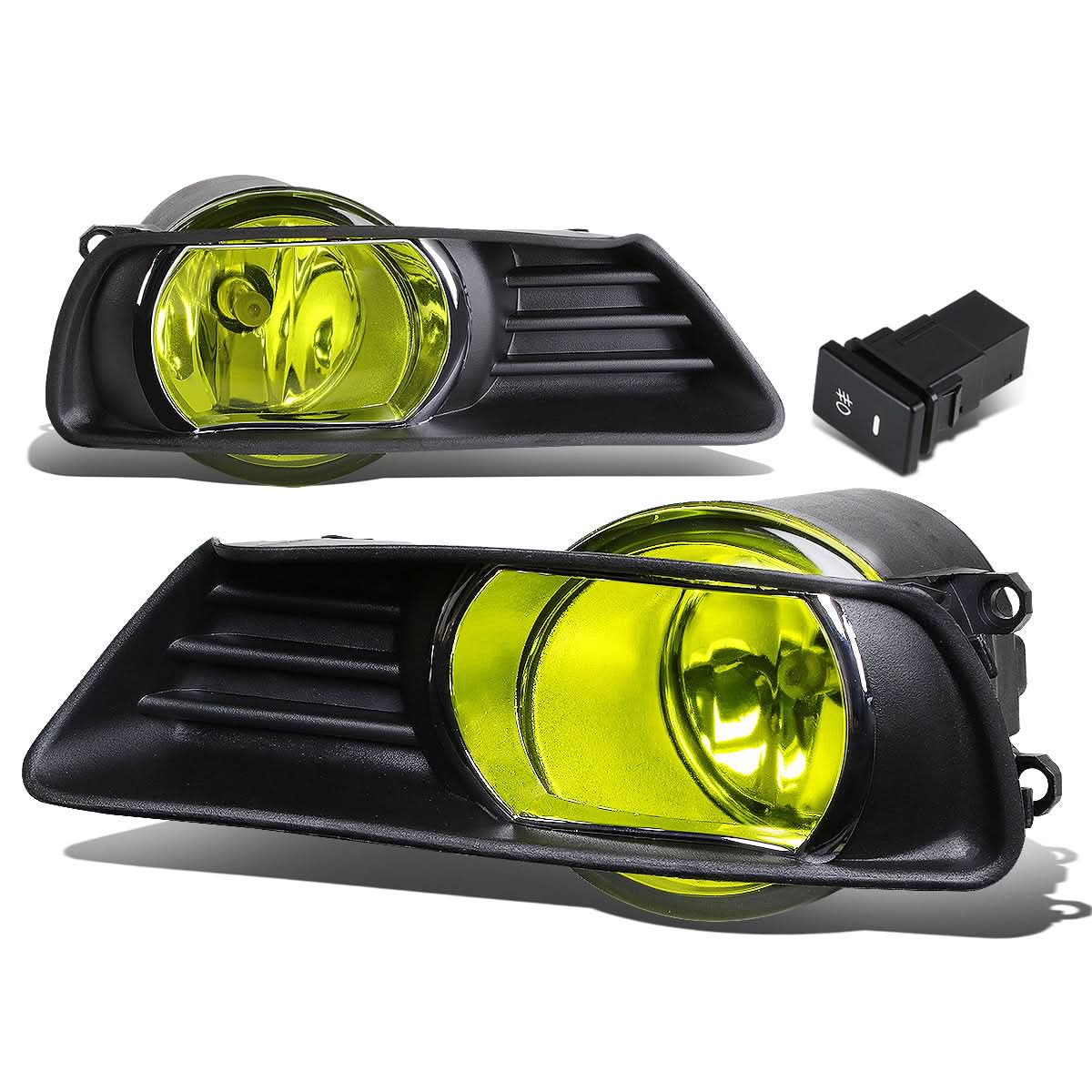 07-09 Toyota Camry Fog Lights w/ Switch H11 Bulb Amber - Image 3