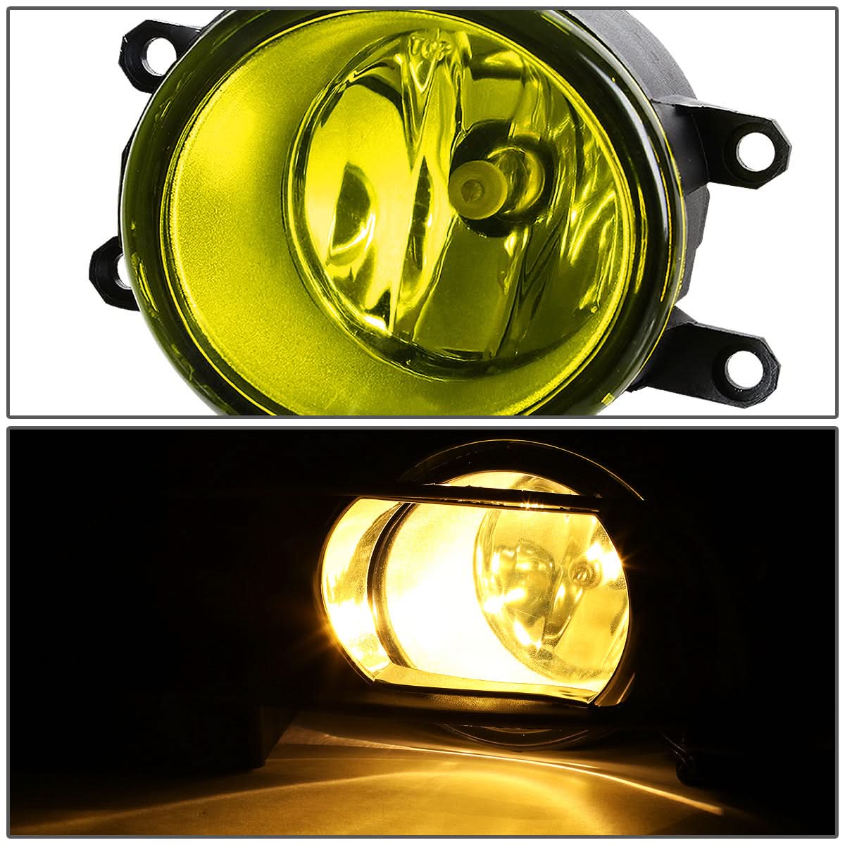 07-09 Toyota Camry Fog Lights w/ Switch H11 Bulb Amber - Image 4