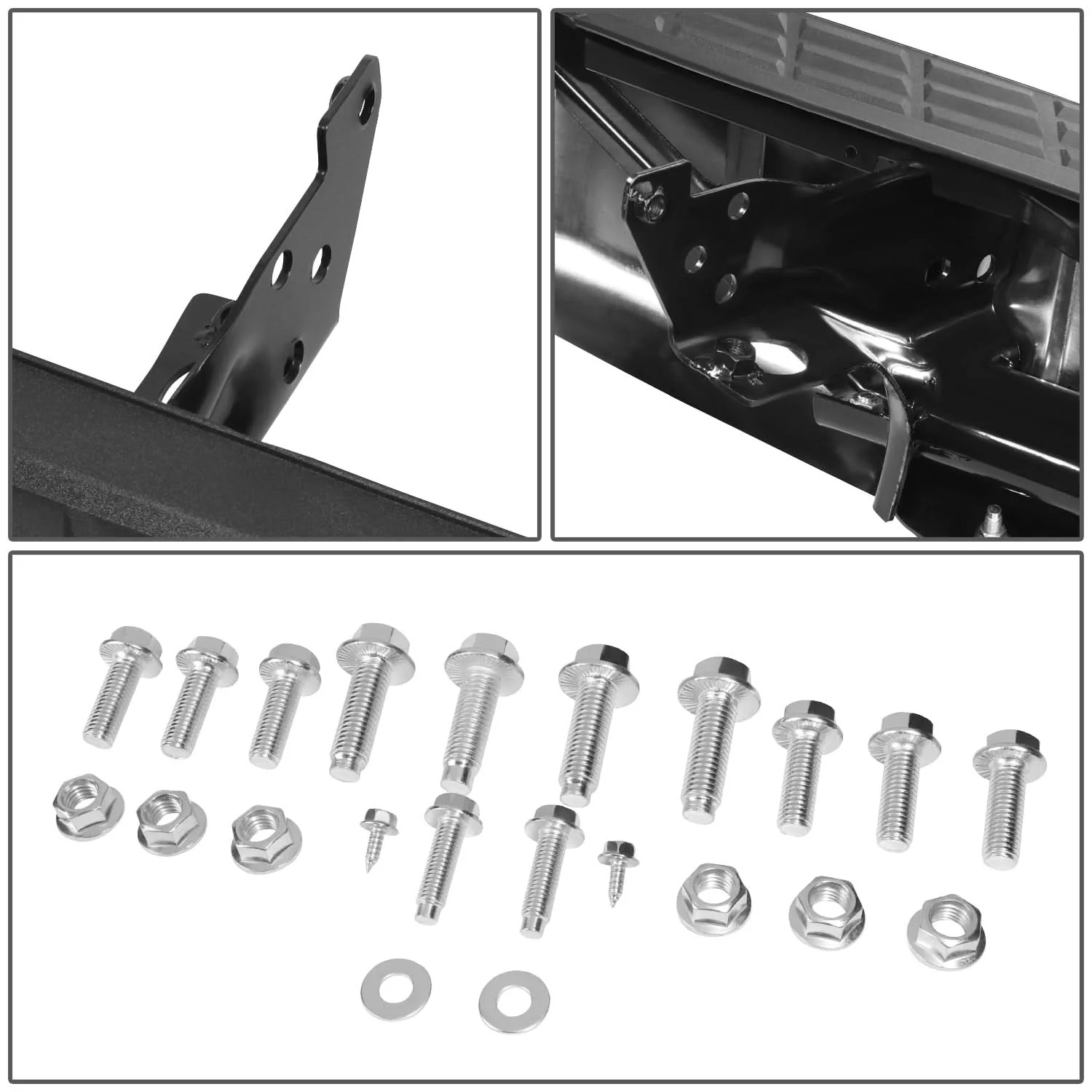 07-13 Chevy Silverado GMC Sierra 1500 Rear Step Bumper Chrome Steel - Image 4