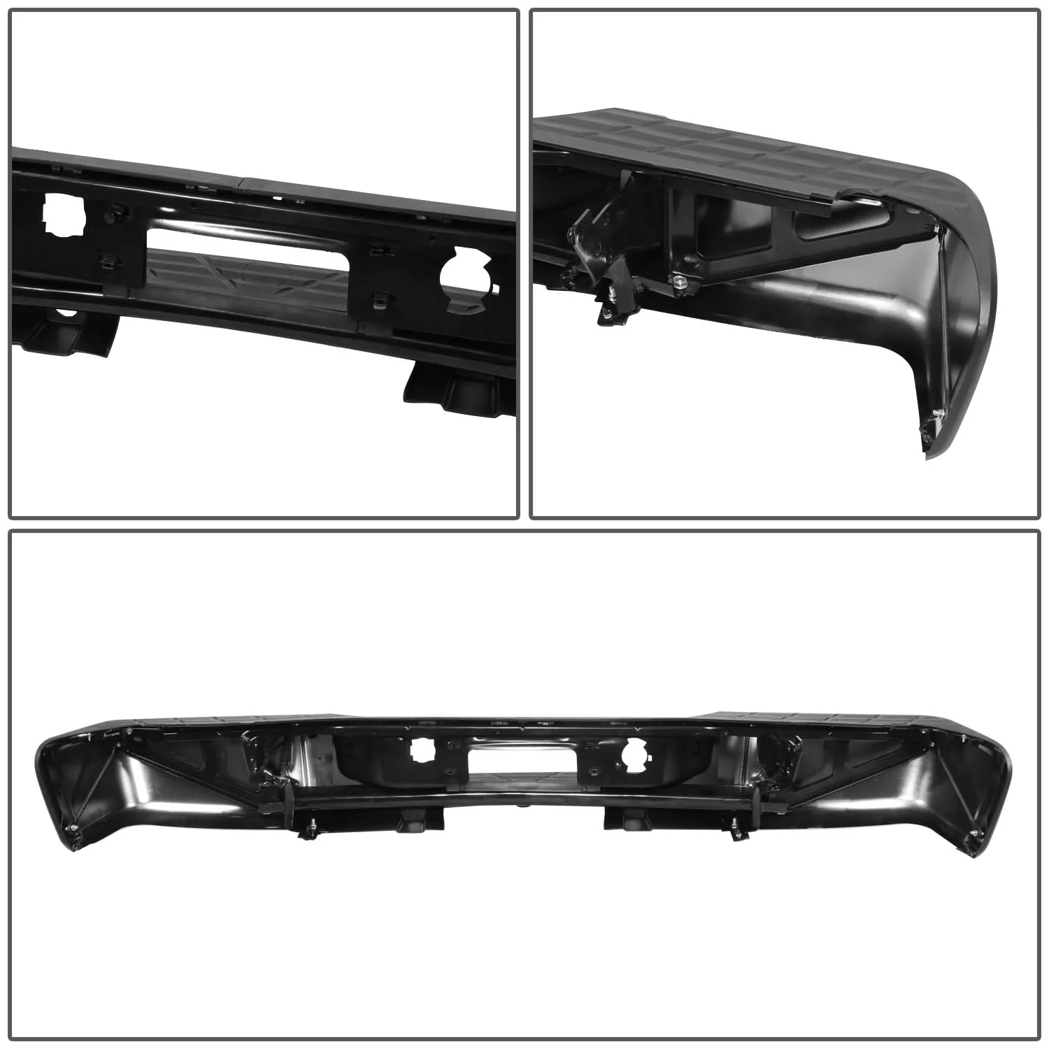 07-13 Chevy Silverado GMC Sierra 1500 Rear Step Bumper Chrome Steel - Image 5
