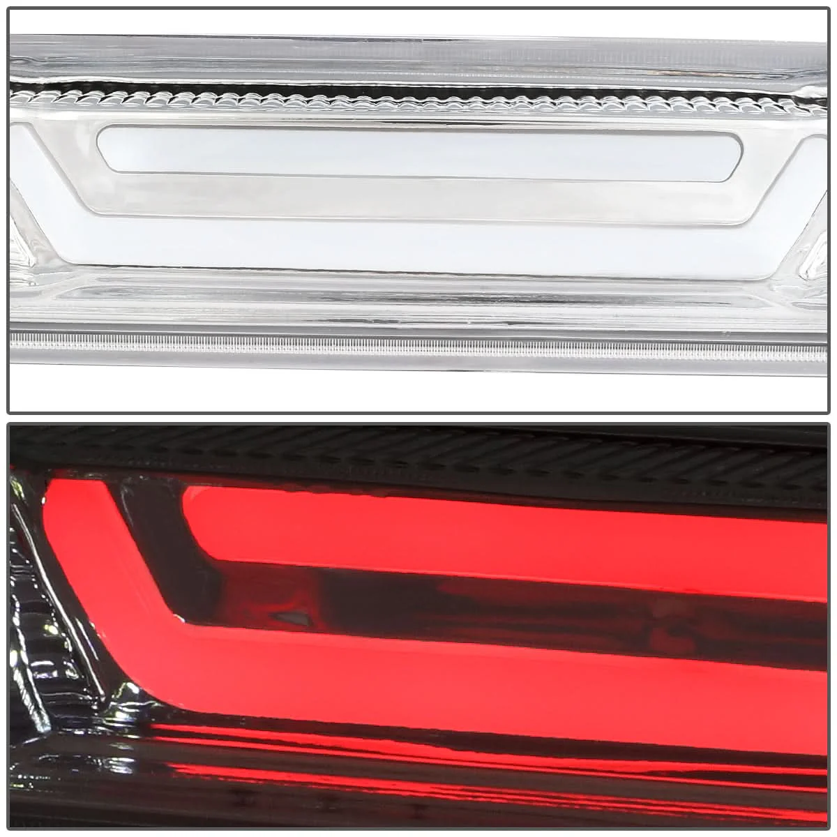 07-14 Chevrolet Silverado GMC Sierra 3D LED Third Brake Light Chrome - Image 3