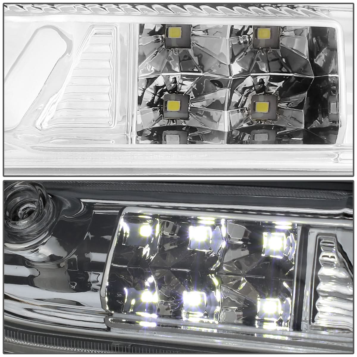 07-14 Chevrolet Silverado GMC Sierra 3D LED Third Brake Light Chrome - Image 4