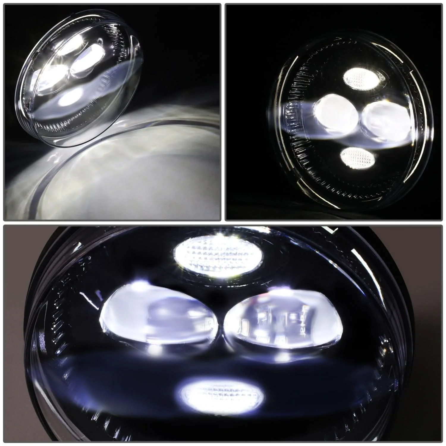 07-14 GMC Sierra 2500HD 3500HD / 07-13 Sierra 1500 LED Smoked Fog Lights - Image 4