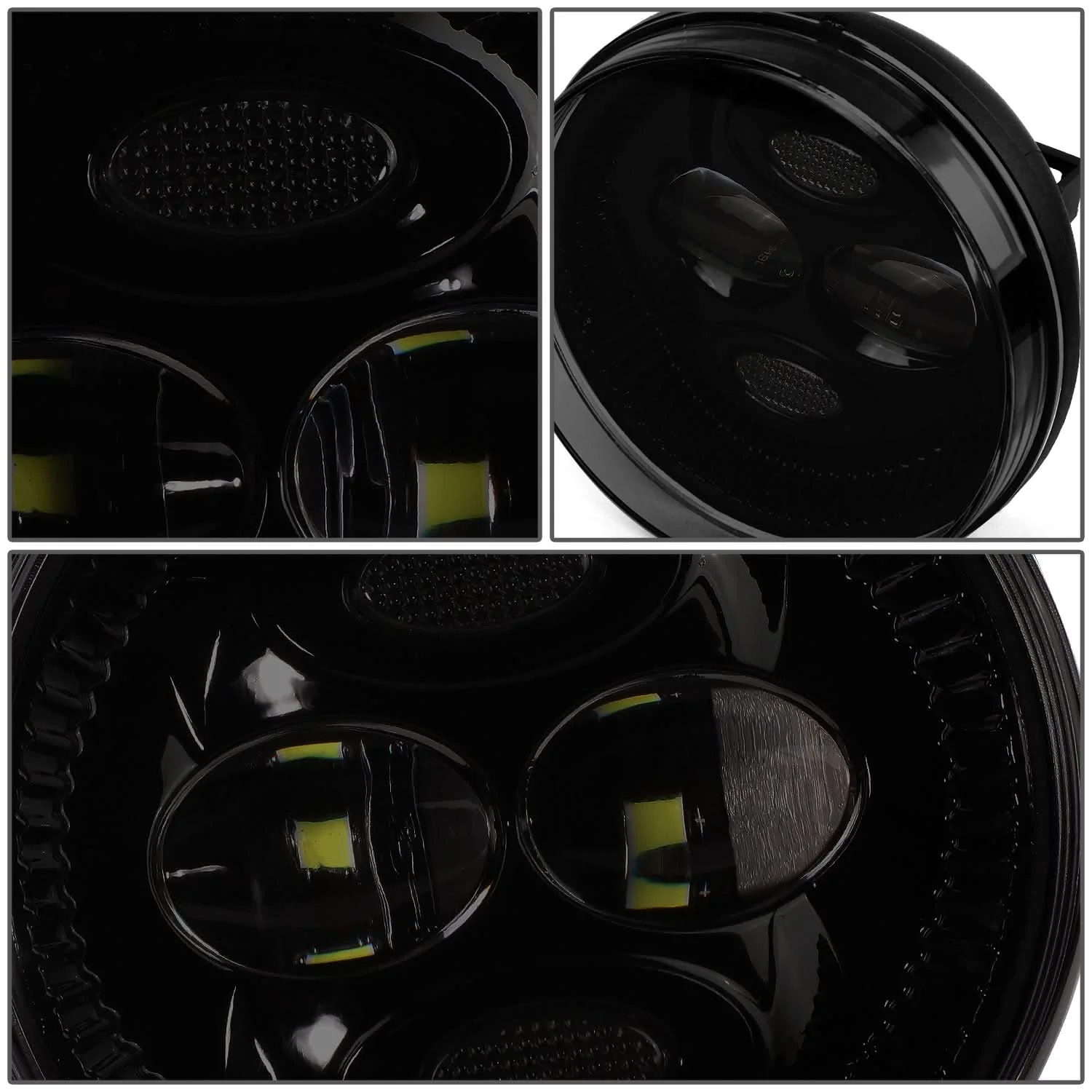 07-14 GMC Sierra 2500HD 3500HD / 07-13 Sierra 1500 LED Smoked Fog Lights - Image 5