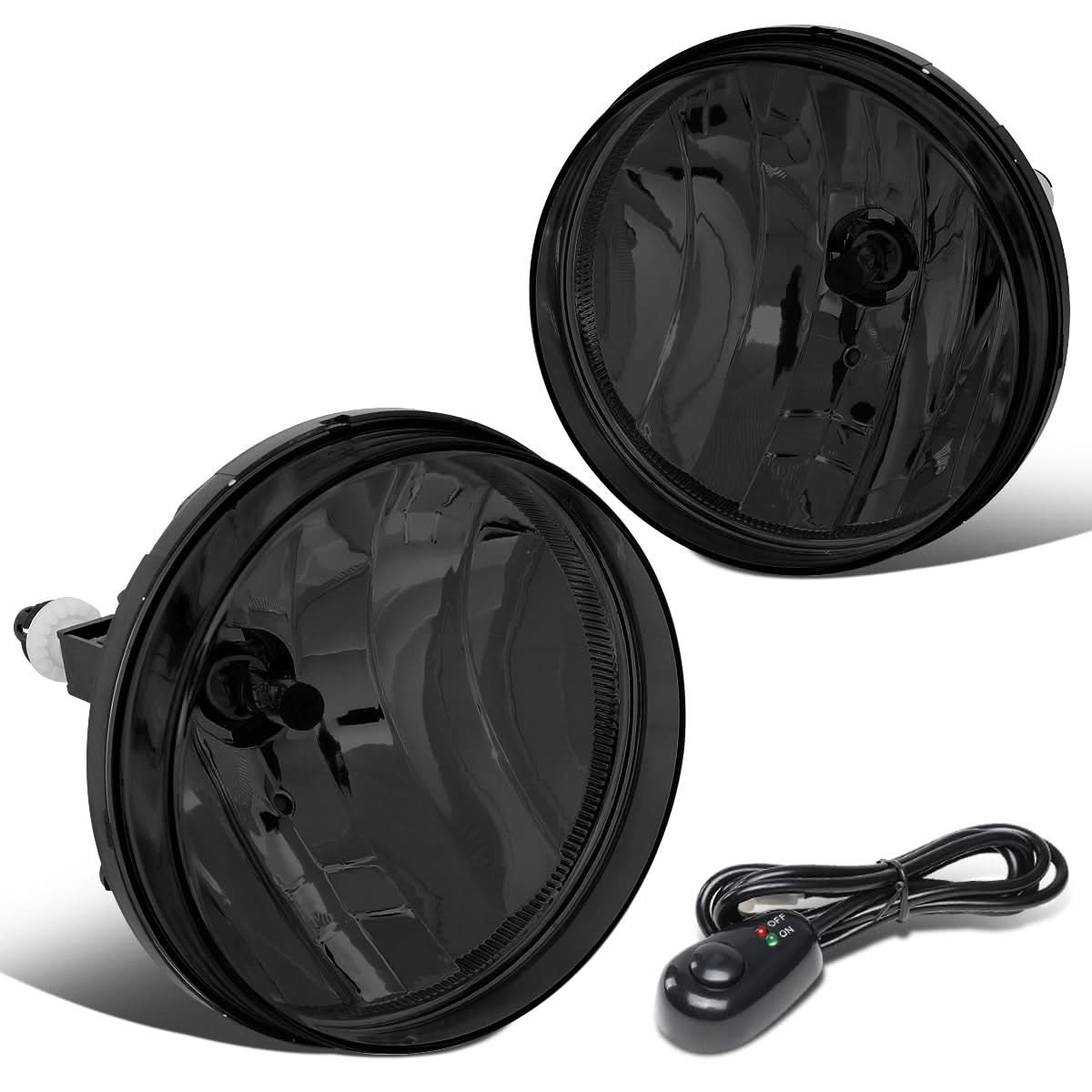 07-14 GMC Sierra Fog Lights with Switch - Smoke - Image 2