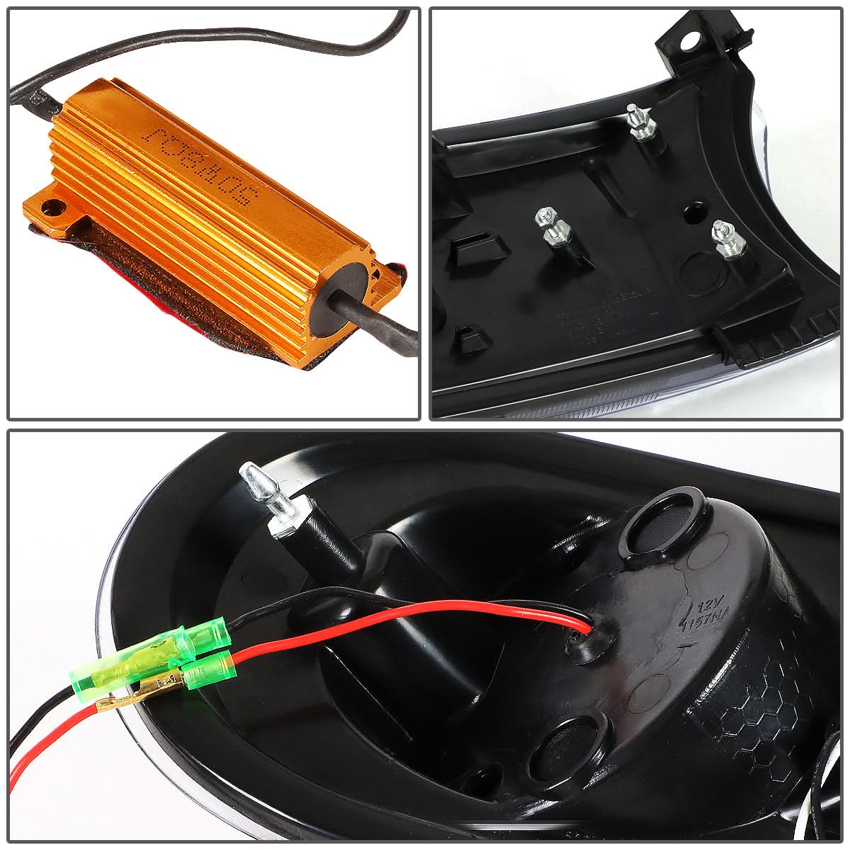 07-14 Toyota FJ Cruiser 3D Style LED DRL Bumper Lights - Chrome/Clear - Image 5