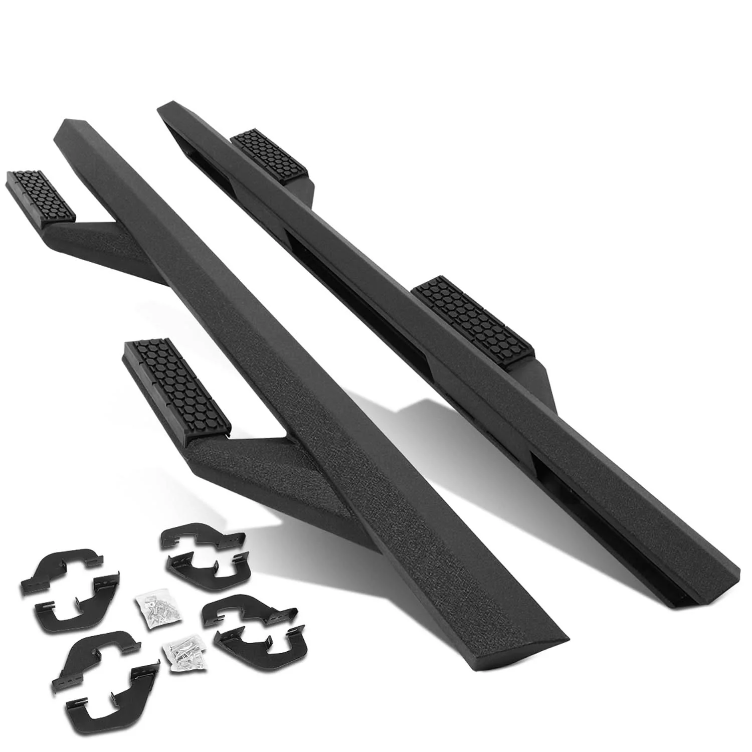 07-18 Chevy Silverado GMC Sierra Side Arm Style 3" Nerf Bar Aluminum - Image 2