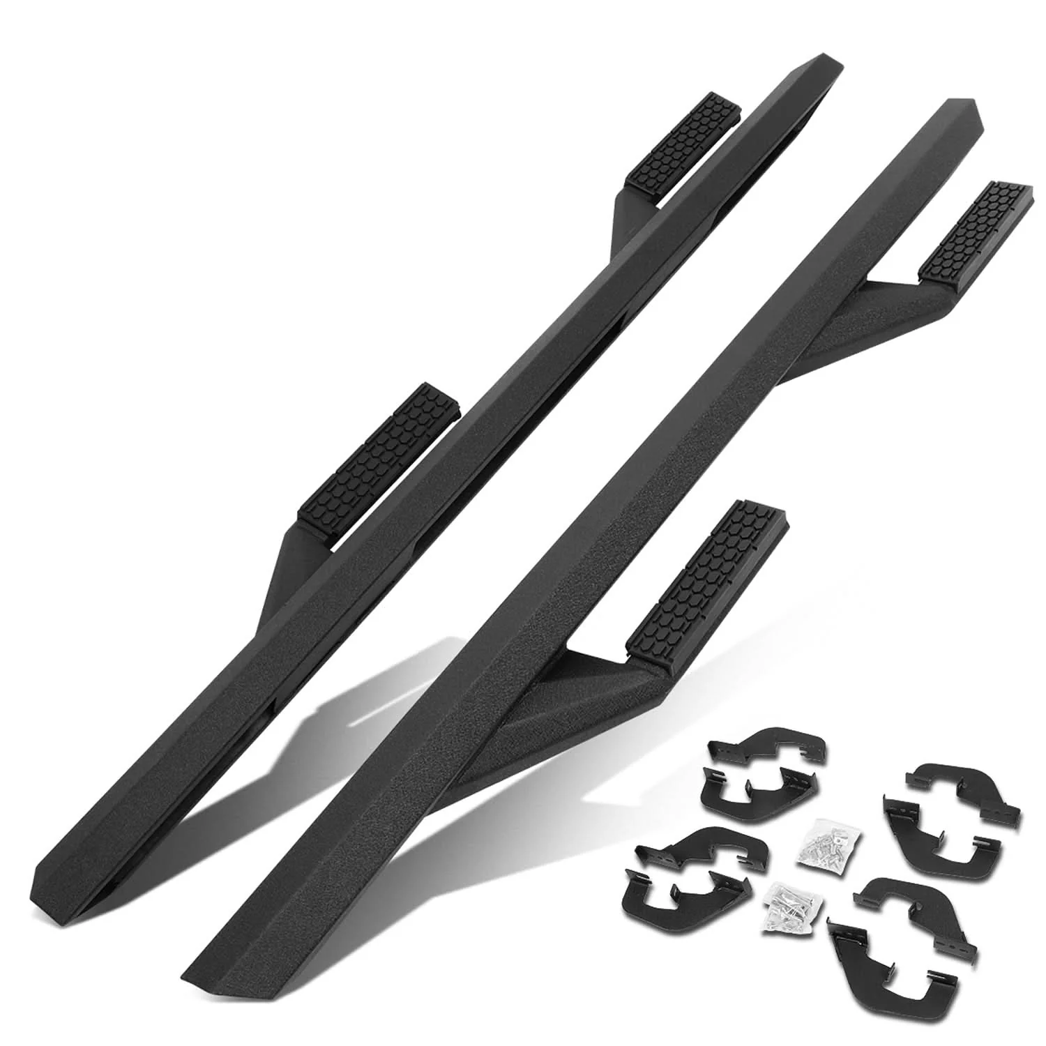 07-18 Chevy Silverado GMC Sierra Side Arm Style 3" Nerf Bar Aluminum - Image 3
