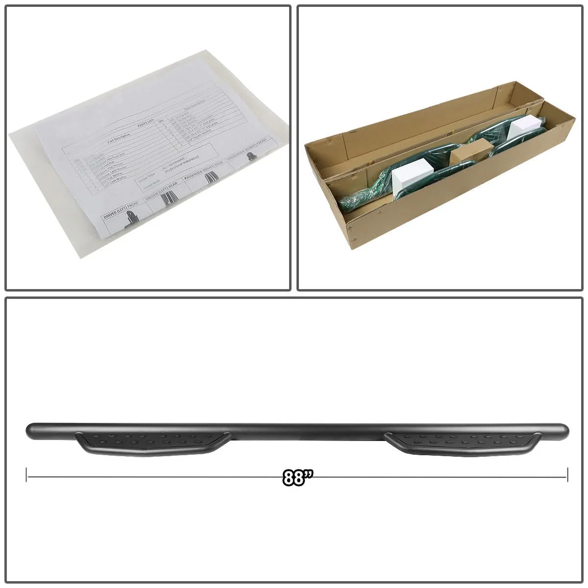07-19 Chevrolet Silverado GMC Sierra 3" Round Extended Nerf Bars - Image 6