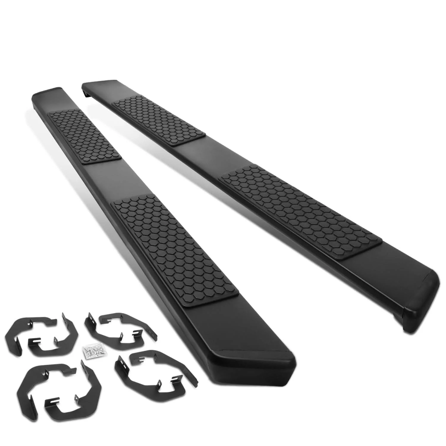 07-19 Chevrolet Silverado GMC Sierra 5.5" Honeycomb Nerf Bars Black - Image 2