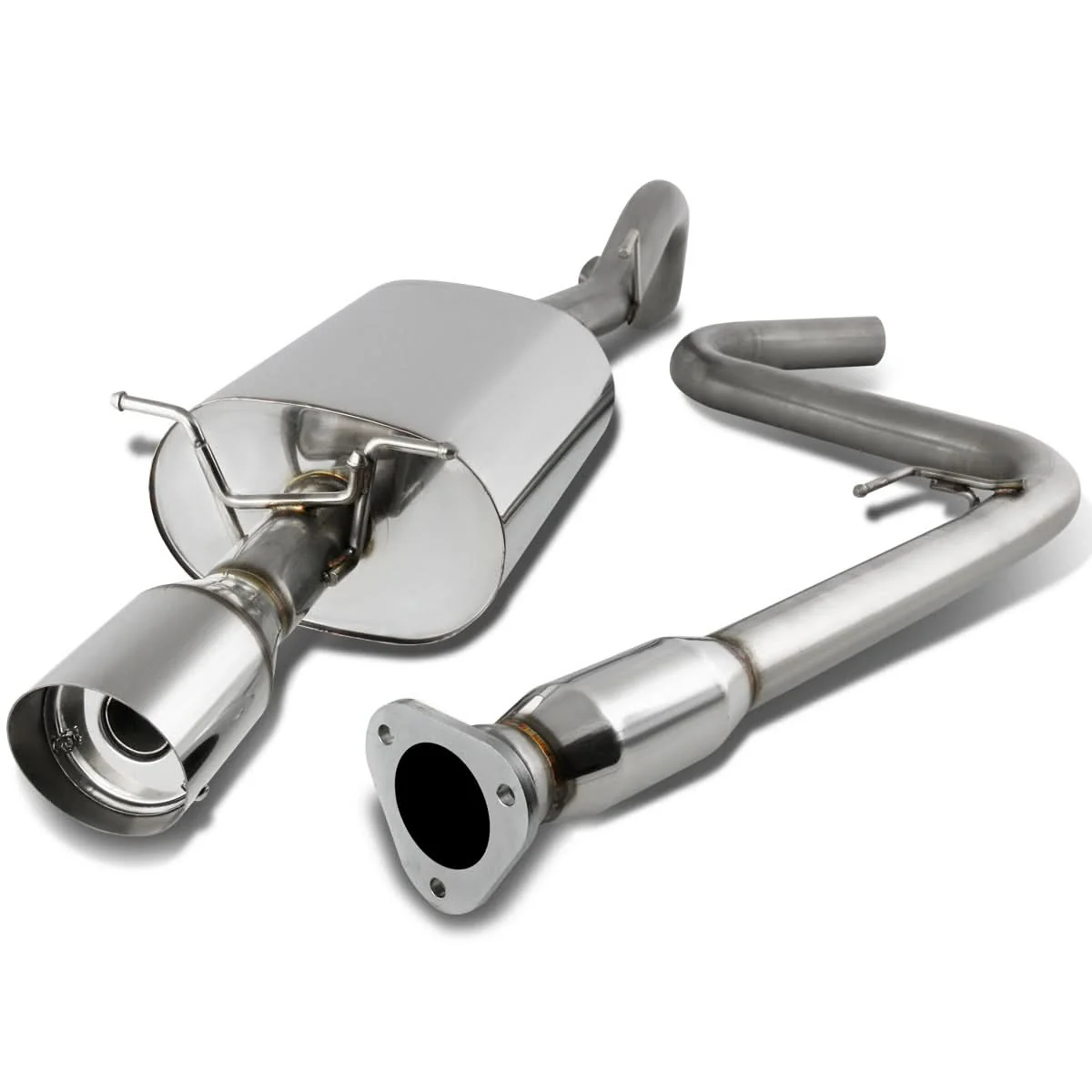 08-10 Chevrolet Cobalt Turbo Single Tip Catback Exhaust - Stainless Steel - Image 2