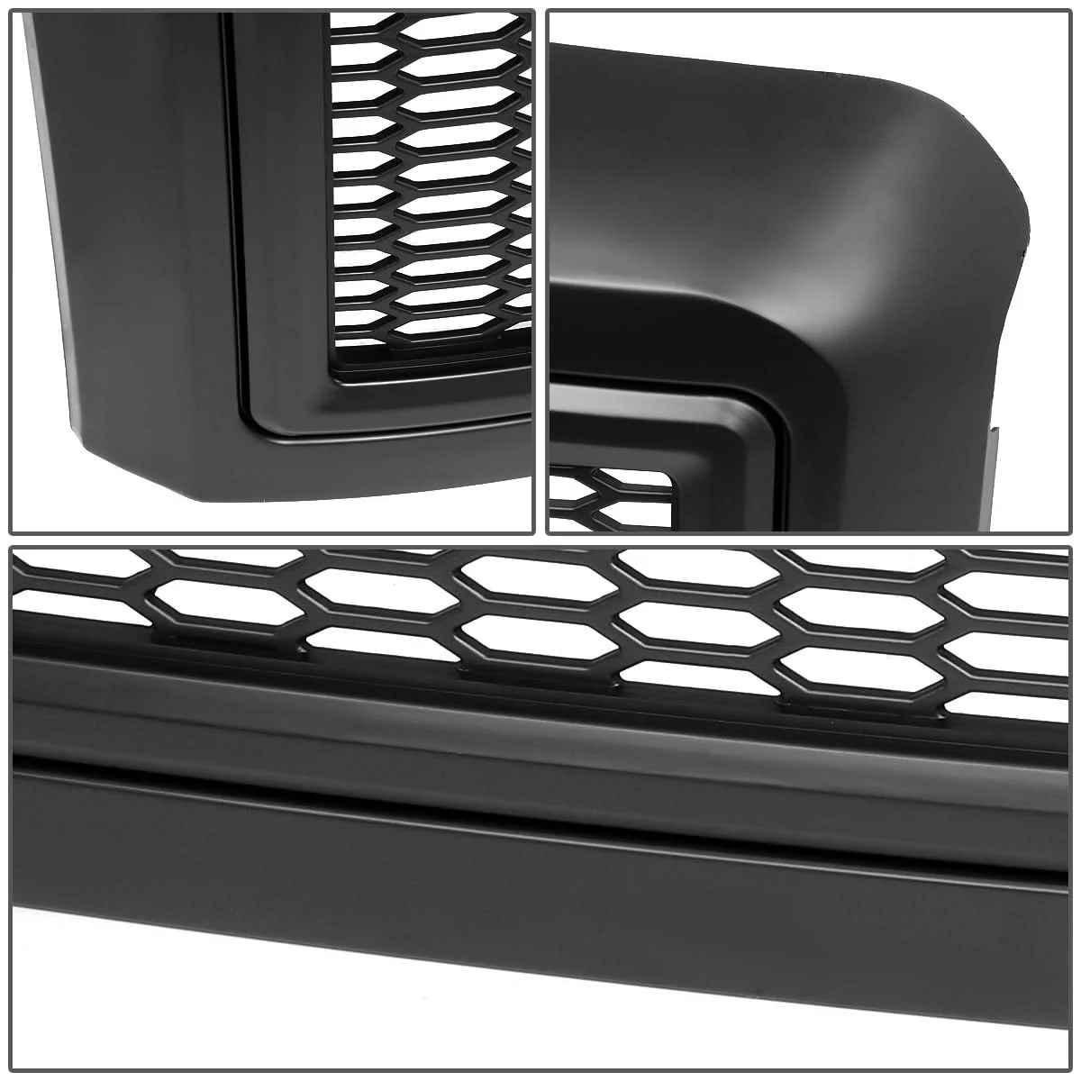 08-10 Ford F-250 F-350 F-450 F-550 Honeycomb Mesh Grille - Matte Black - Image 4