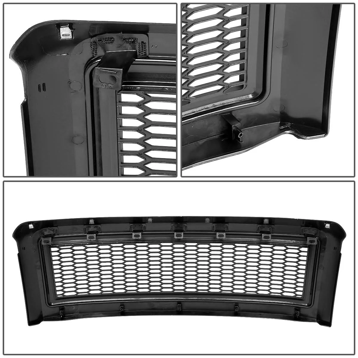 08-10 Ford F-250 F-350 F-450 F-550 Honeycomb Mesh Grille - Matte Black - Image 7