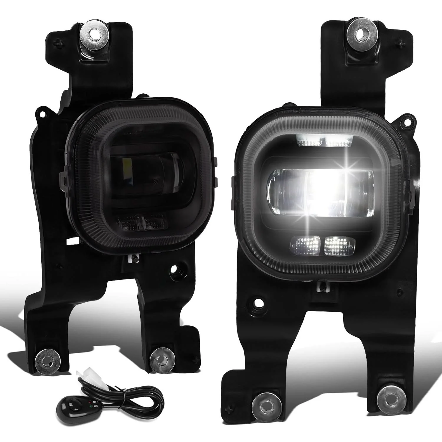 08-10 Ford F-250 F-350 F-450 F-550 Super Duty Projector LED Fog Lights - Image 3